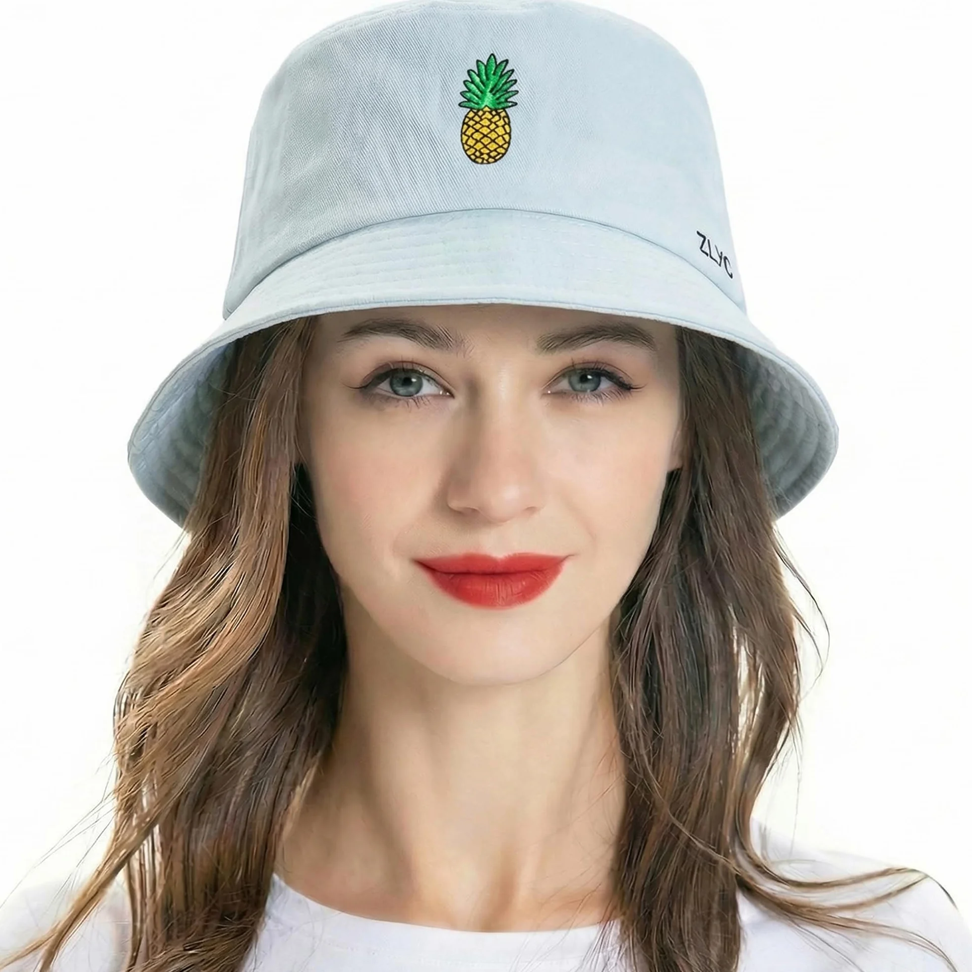 ZLYC Unisex moda haftowane czapki wędkarskie letnia czapka outdoorowa dla nastolatków