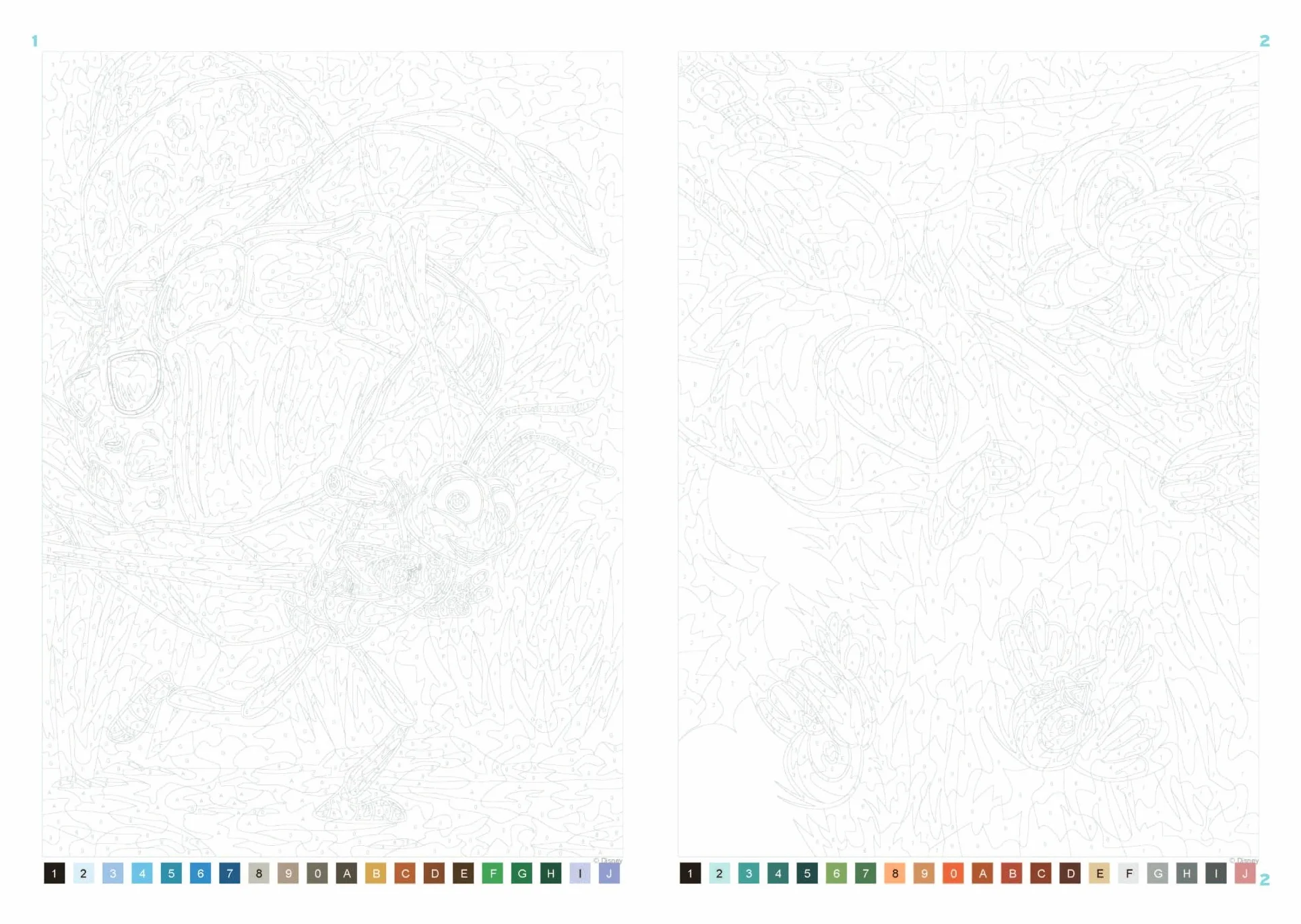 Coloriages mystères Disney - Saisons