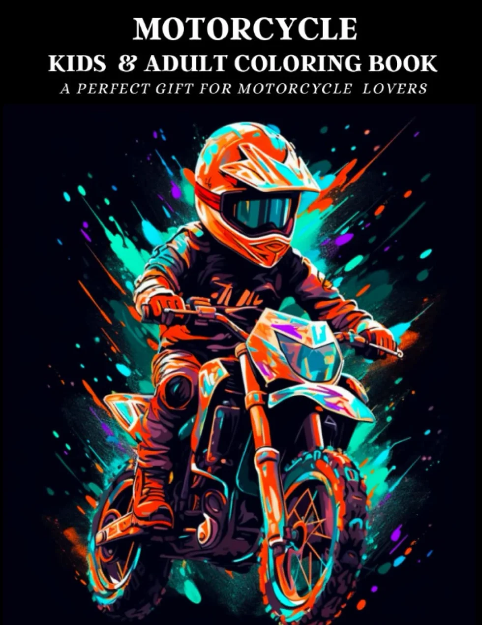 Motorcycle Coloring Book: A Collection Of Cool Motorcycles For Teens,Boys And Adults: Classic Retro & Sport Designs