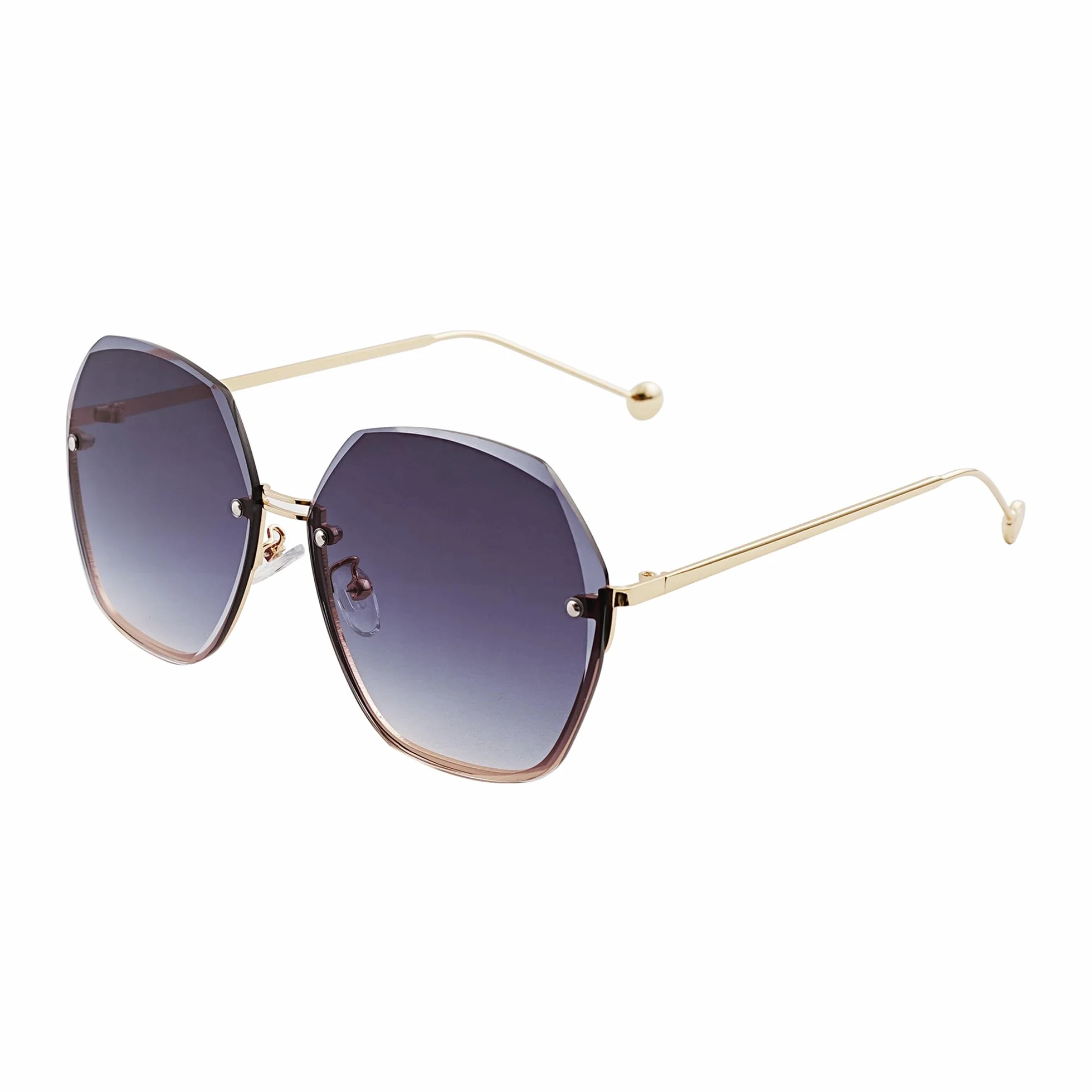 Okulary przeciwsłoneczne damskie, duże, modne, eleganckie, gradient kolorów UV400 + woreczek na okulary przeciwsłoneczne