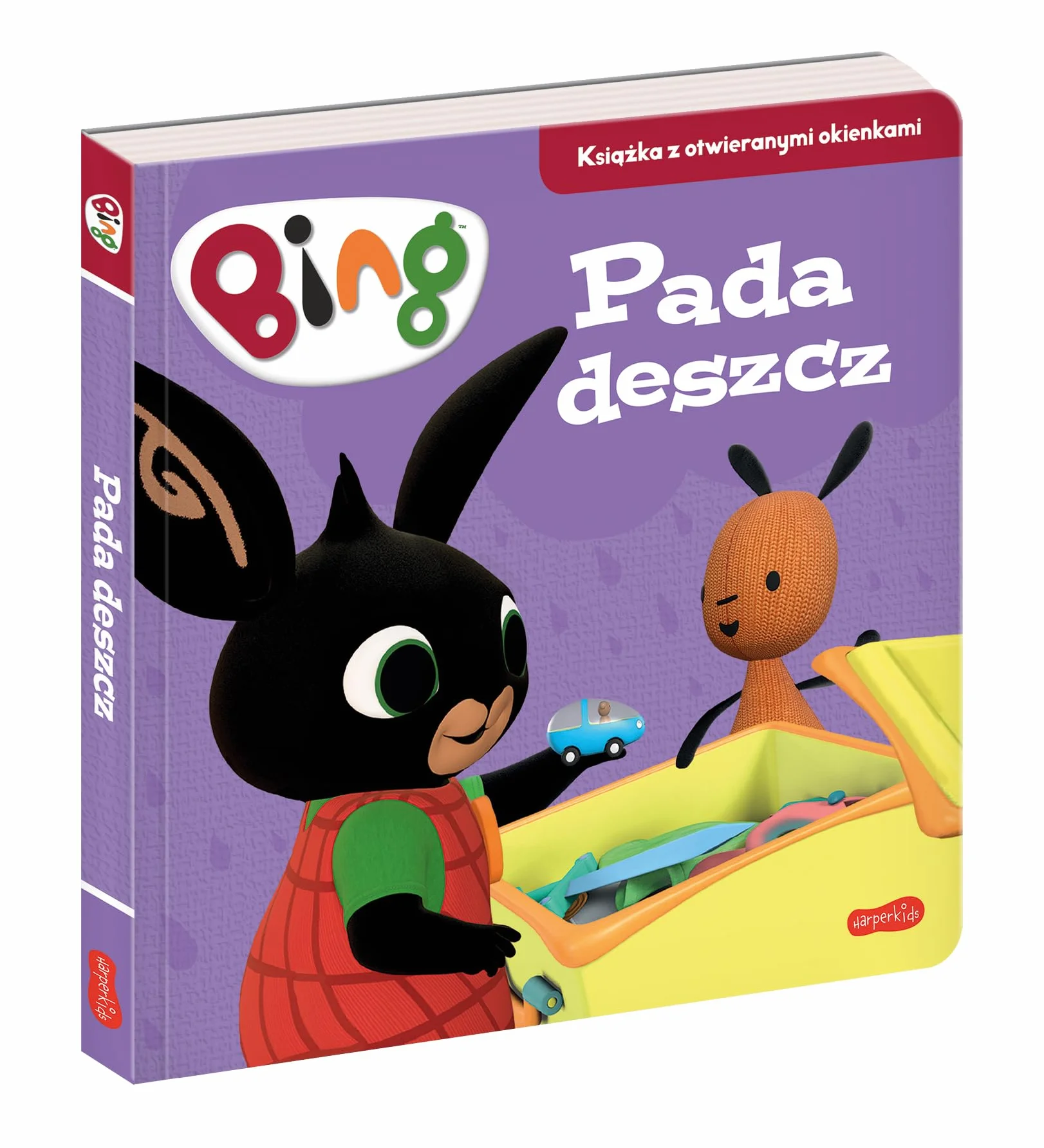 Bing. Pada deszcz. Książka z otwieranymi okienkami