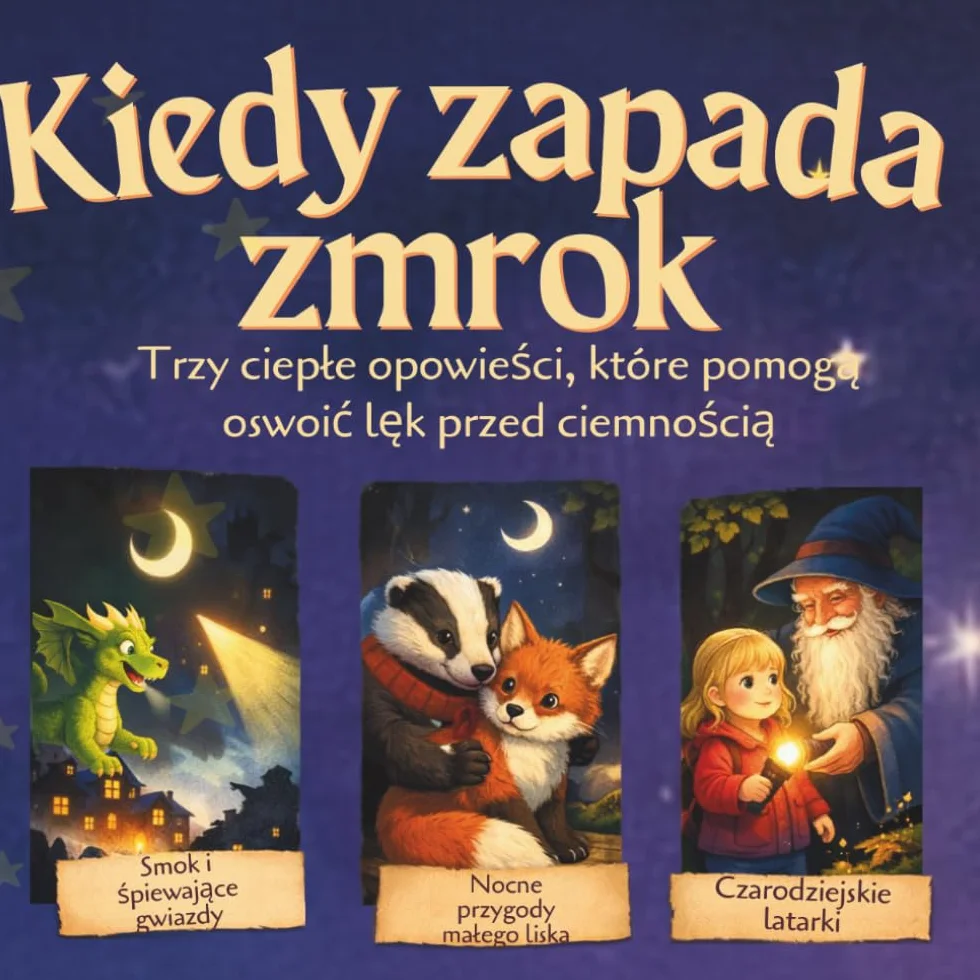 Kiedy zapada zmrok.: Trzy ciepłe opowieści, które pomogą oswoić lęk przed ciemnością