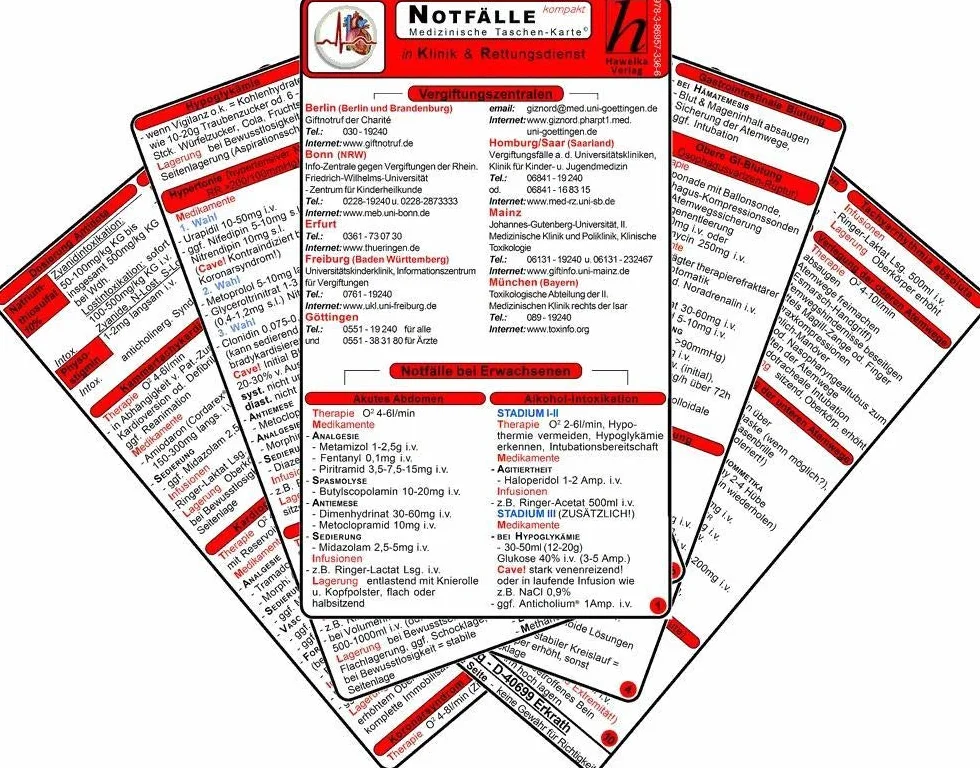 Notfälle "kompakt" in Klinik & Rettungsdienst: Ideal für die Intensivstation, Intensivpflege, Ambulanz, Rettungssanitäter, Rettungsassistenten, Notfallsanitäter