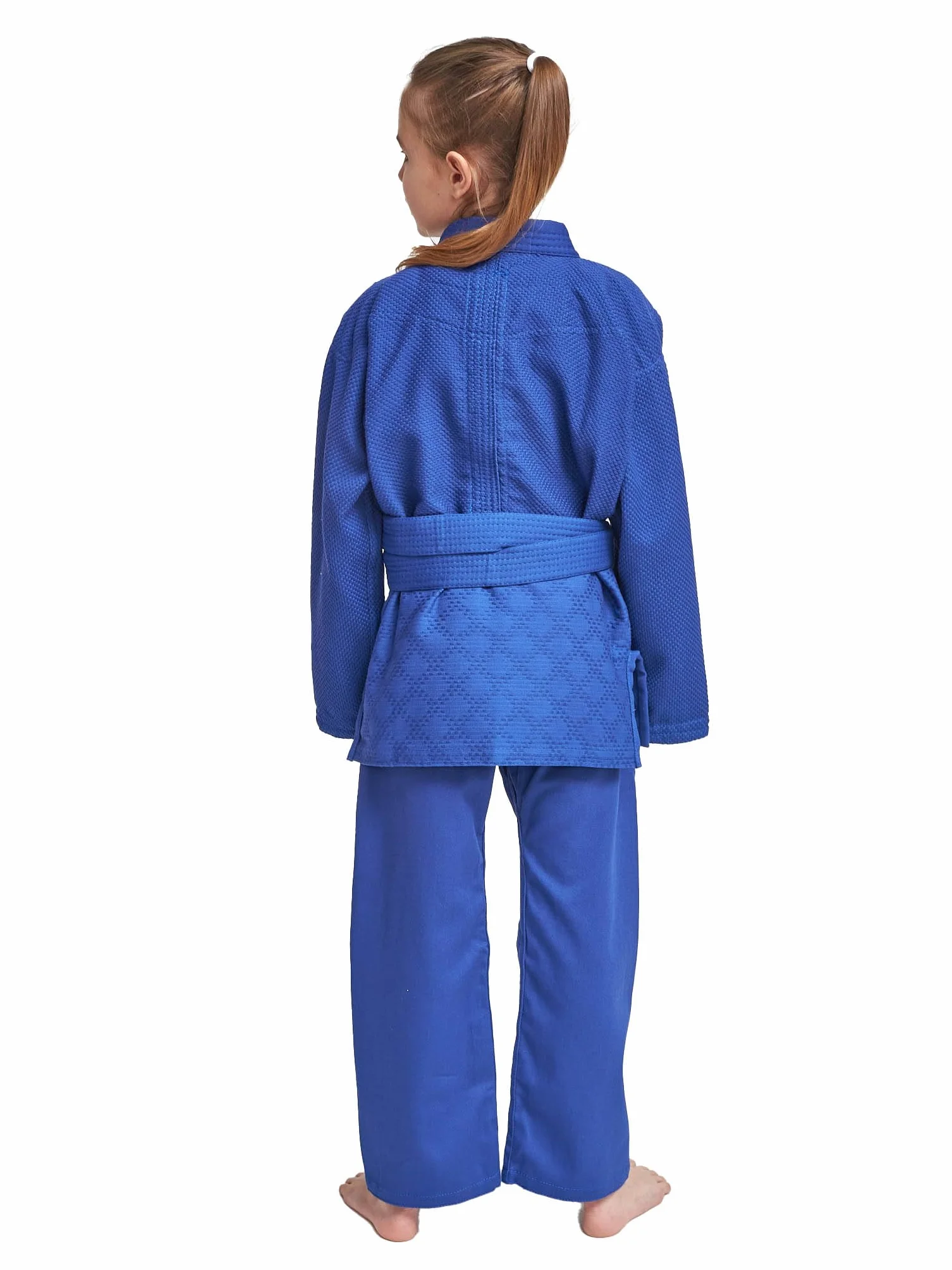 FIRUZ Kimono Standart, Judo-Gi Niebieski, 125 cm, splot podwójny 350 g/m²