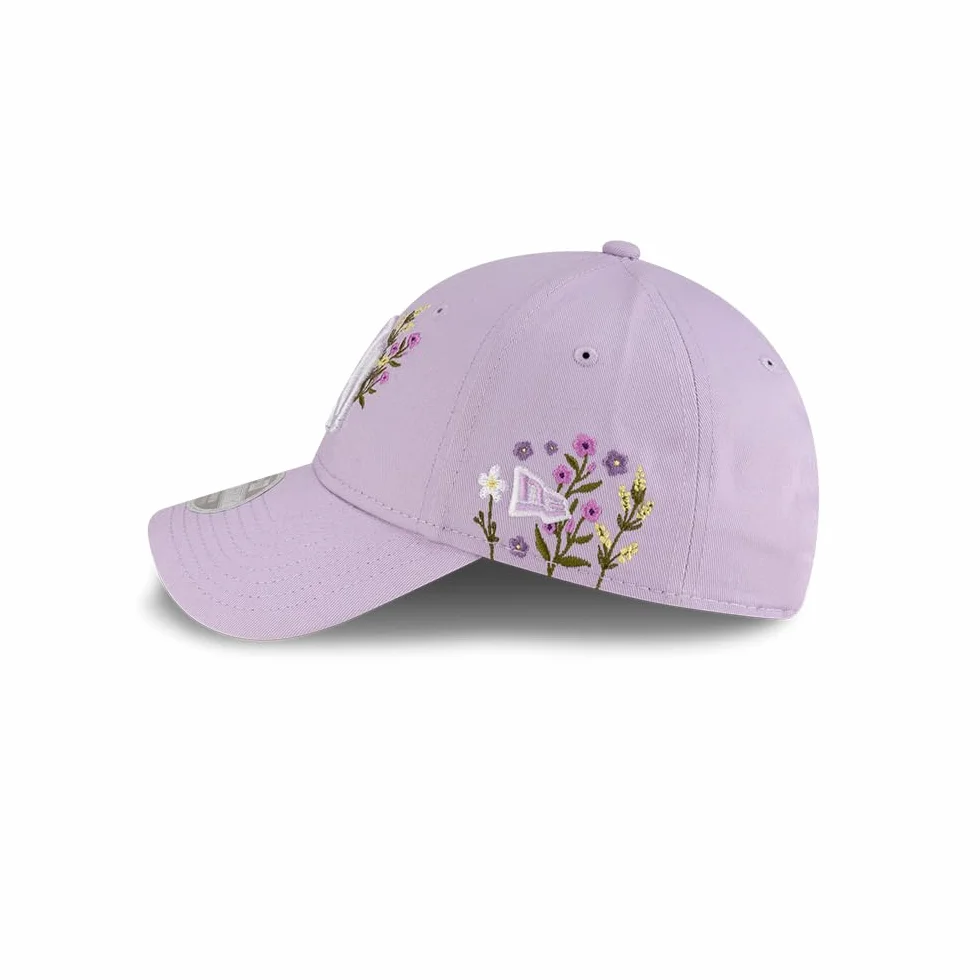 New Era Czapka 9Forty WMNS Floral Icon YankeesEra Kobiety/Strapback - curved brim cap baseball z daszkiem damska Snapback, wiosna-lato Lato