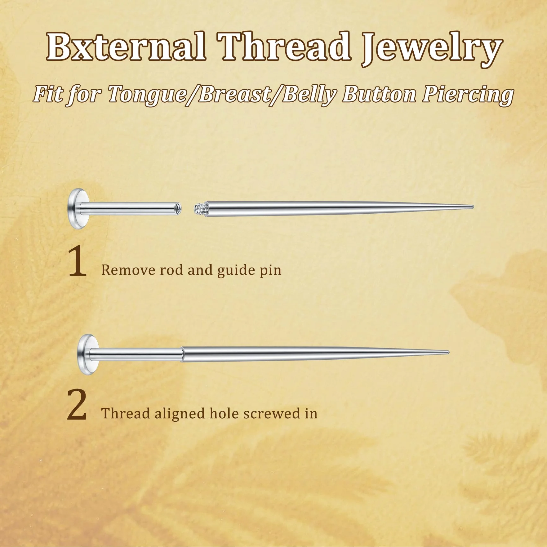 MODRSA Piercing-Taper Piercing-Ball Grabber Narzędzie do zmiany: Nos, wargi, Tragus, Piercing do zmiany biżuterii, 16, 18, 20G