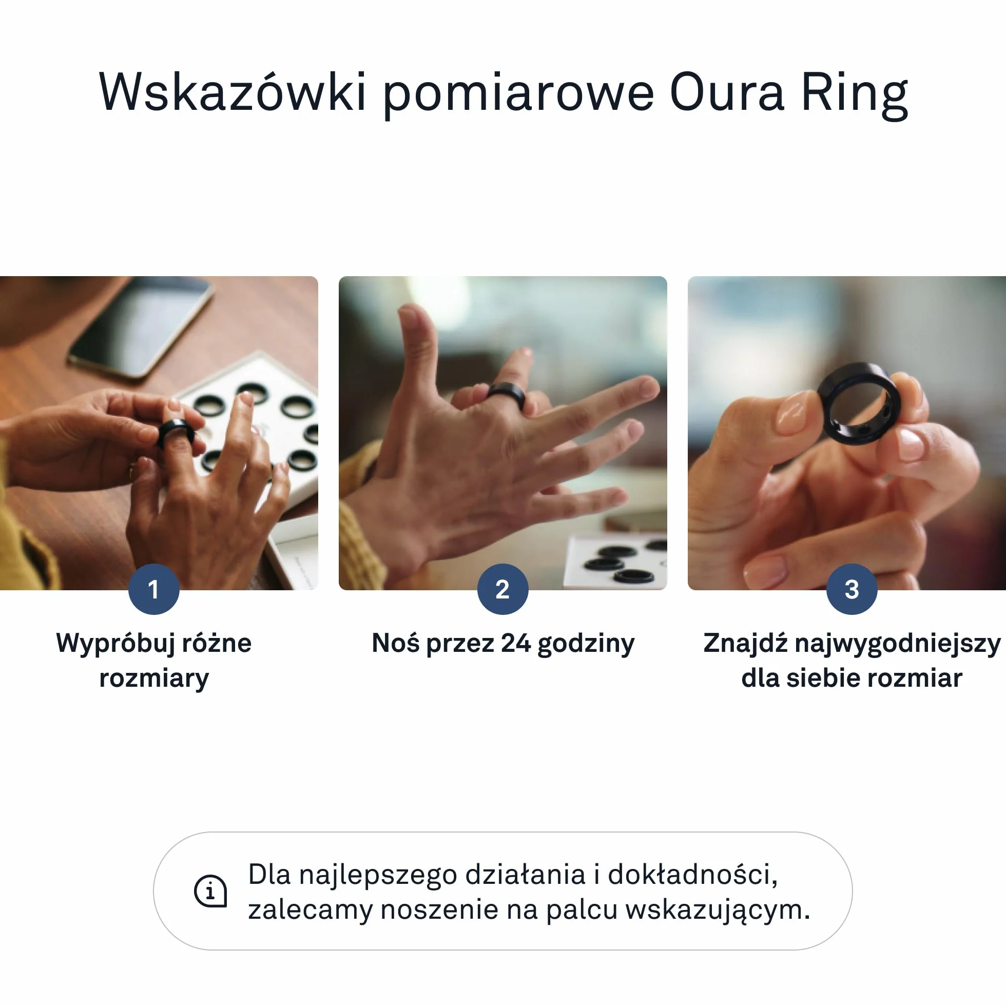 Oura Ring Gen3 Zestaw Rozmiarów | Sprawdz rozmiar przed zakupem Oura Ring - Unikalne narzedzie doboru rozmiaru dla wygody noszenia i dokladnosci pomiarów