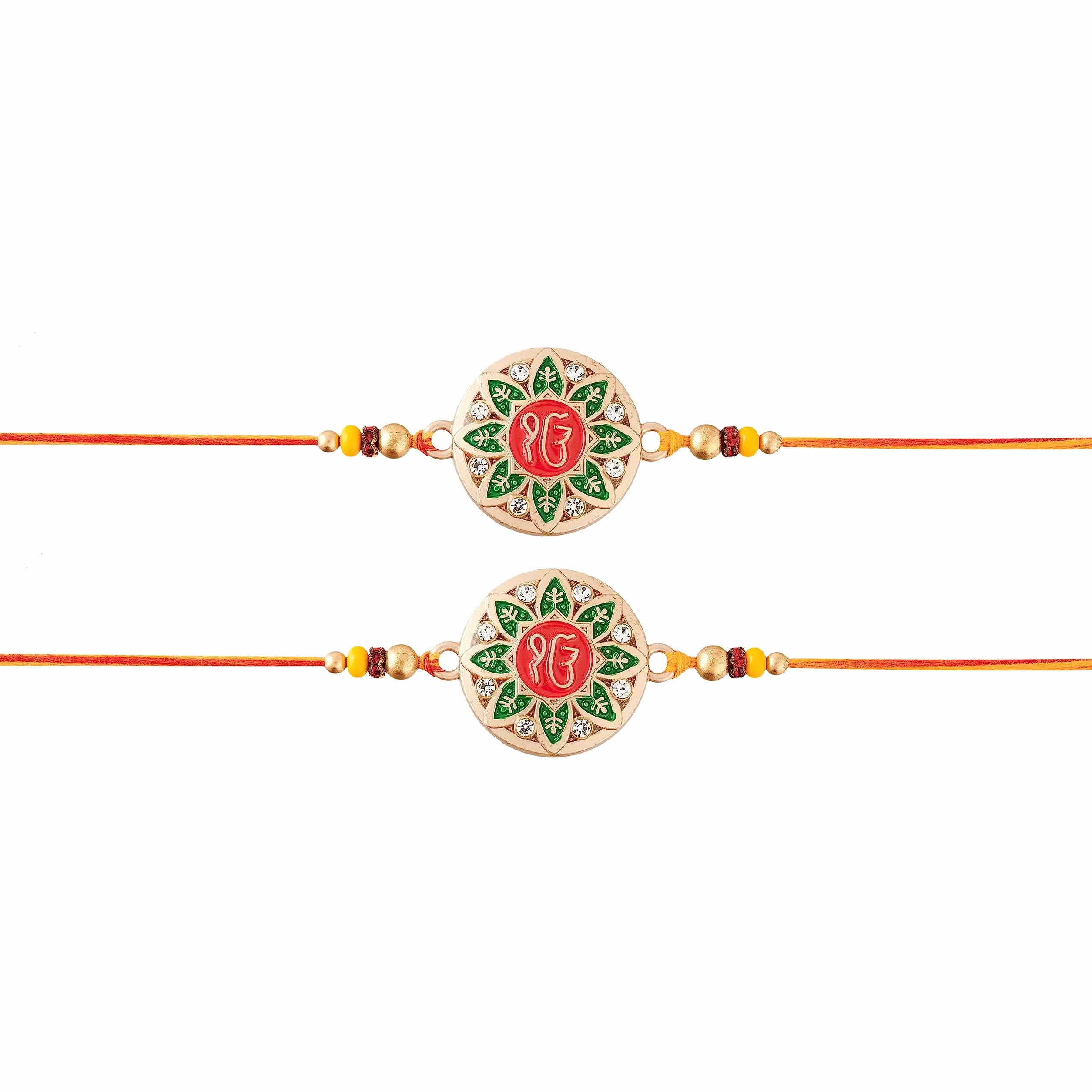 Rakhi for Brother zestaw 2 Ek Onkar Designer Rakhi for Raksha Bandhan Traditional Bracelet GER072023