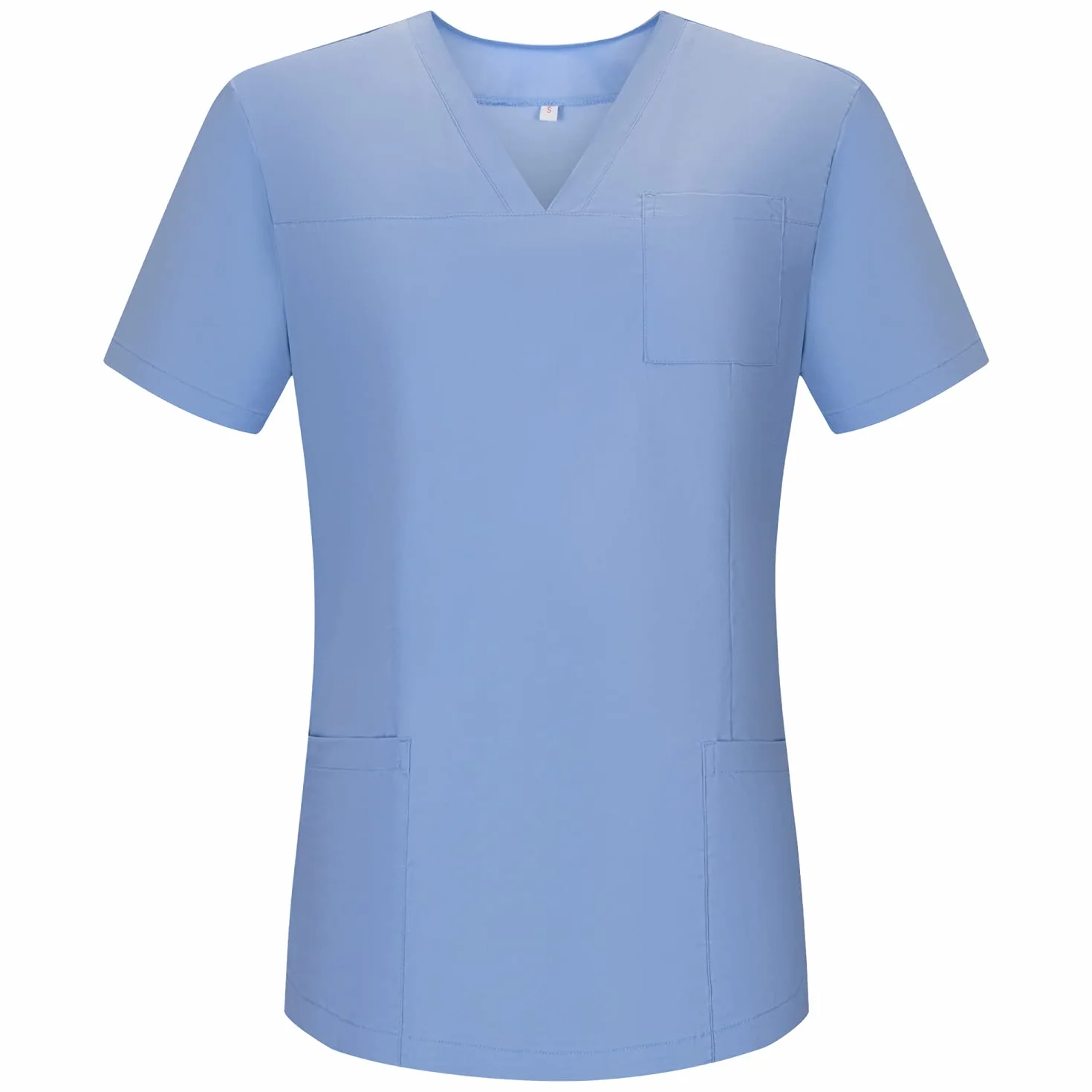 MISEMIYA Damski fartuch sanitarny dla kobiet 707, jasnoniebieski 68, 3XL