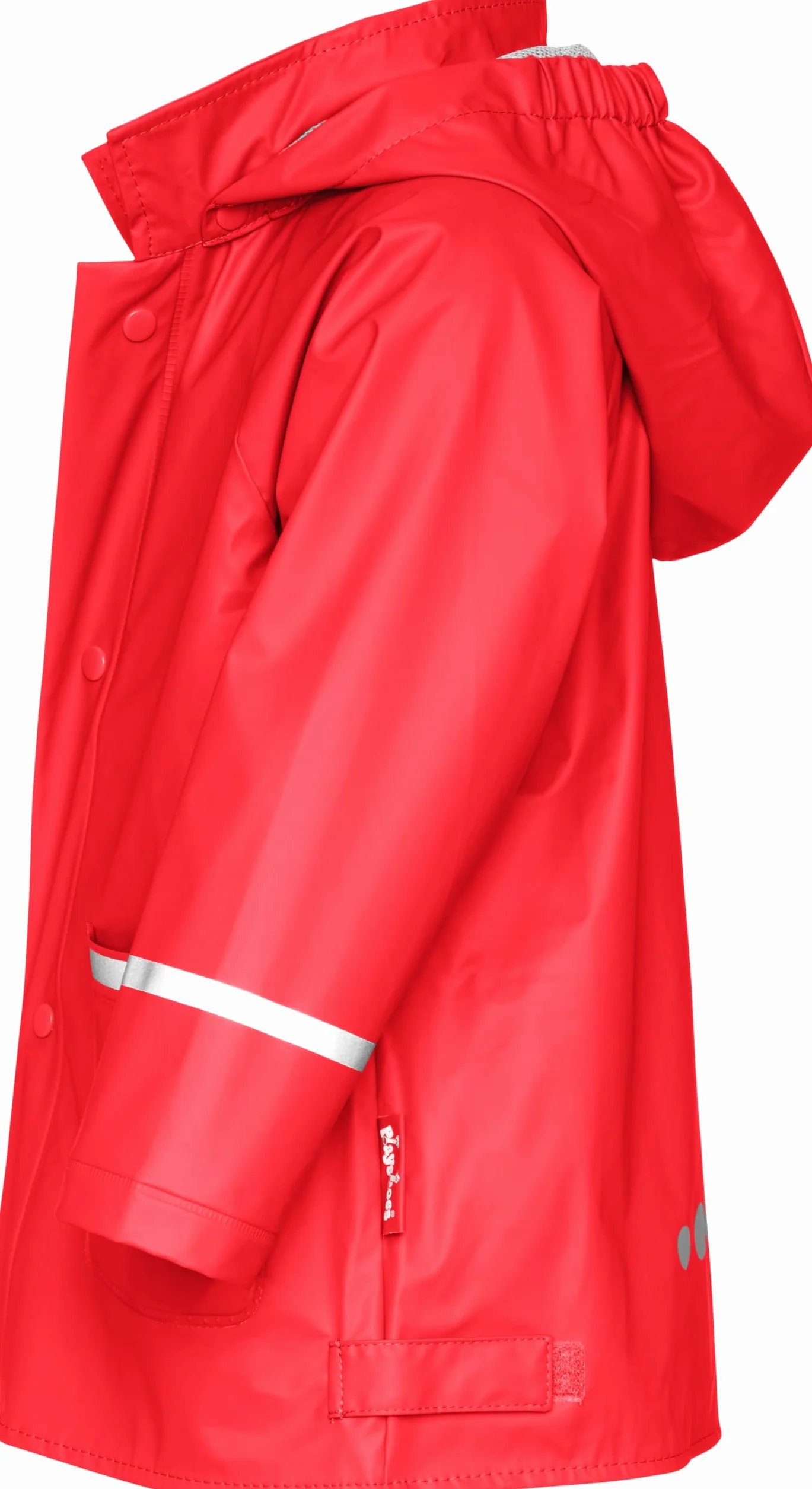 Playshoes Uniseks - Dzieci Basic Kurtka Przeciwdeszczowa, Czerwony, 128 cm