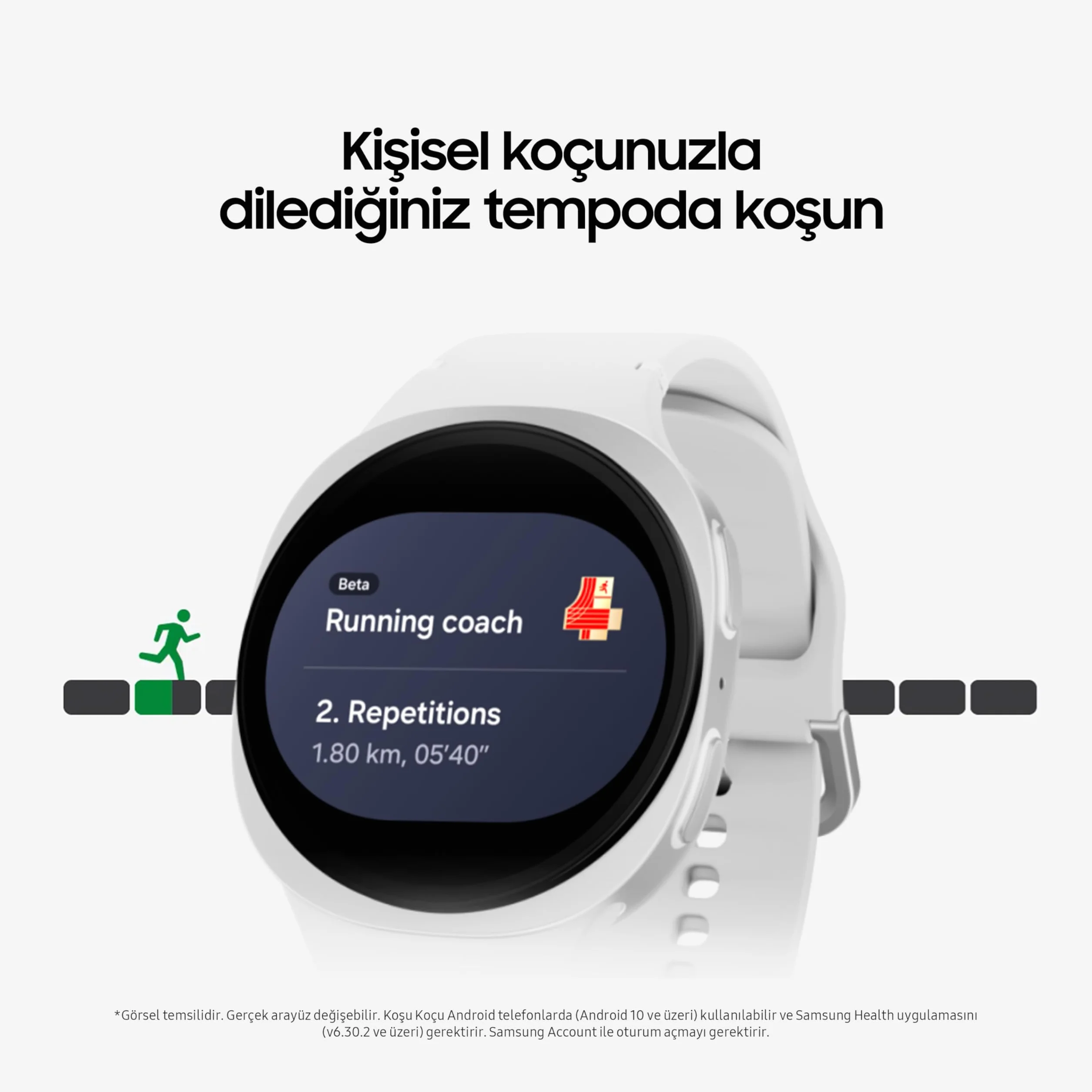 Samsung Galaxy Watch 8 srebrny, Bluetooth, 40 mm Smart Watch (Samsung Turkey Guaranteed)