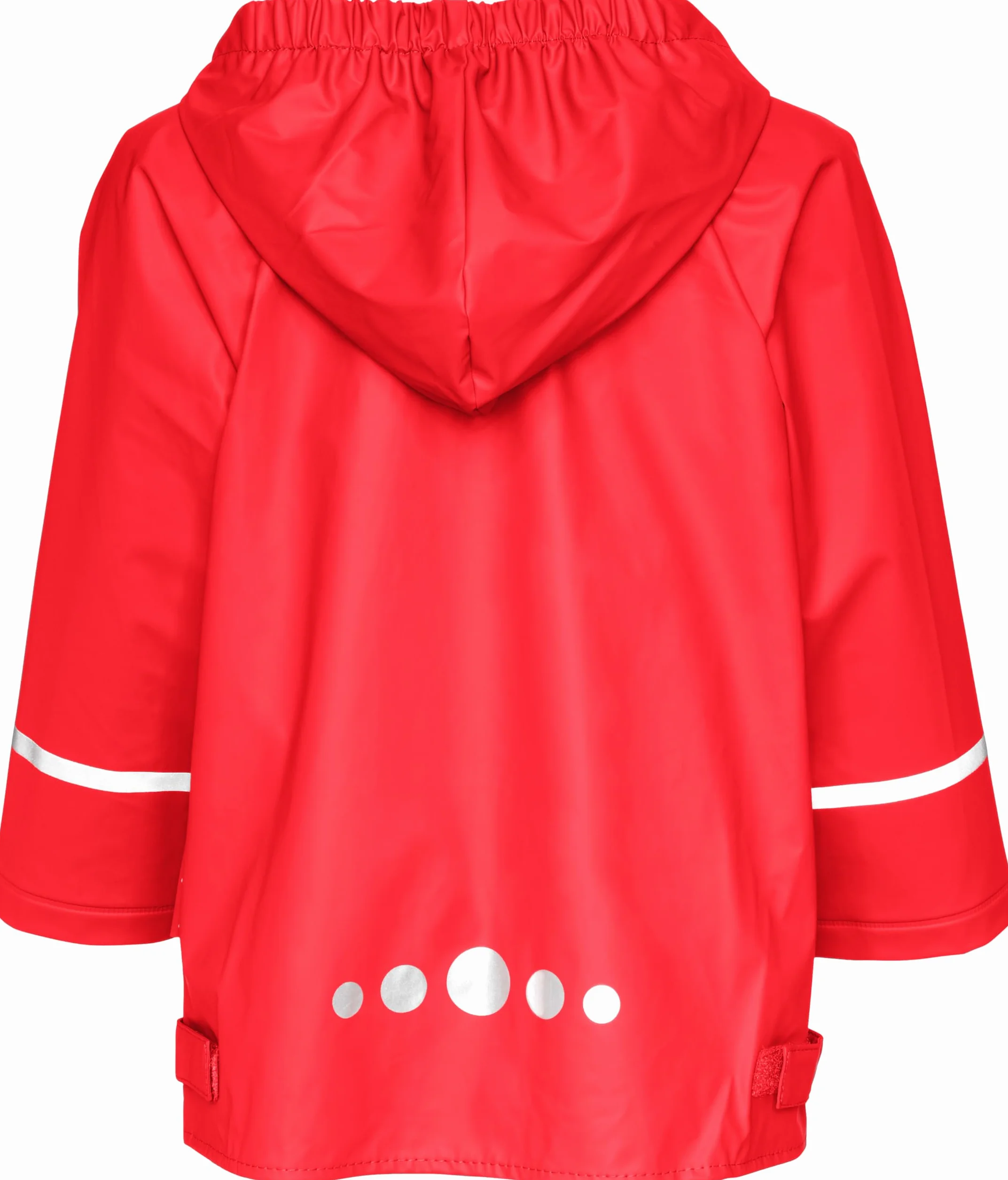 Playshoes Uniseks - Dzieci Basic Kurtka Przeciwdeszczowa, Czerwony, 128 cm