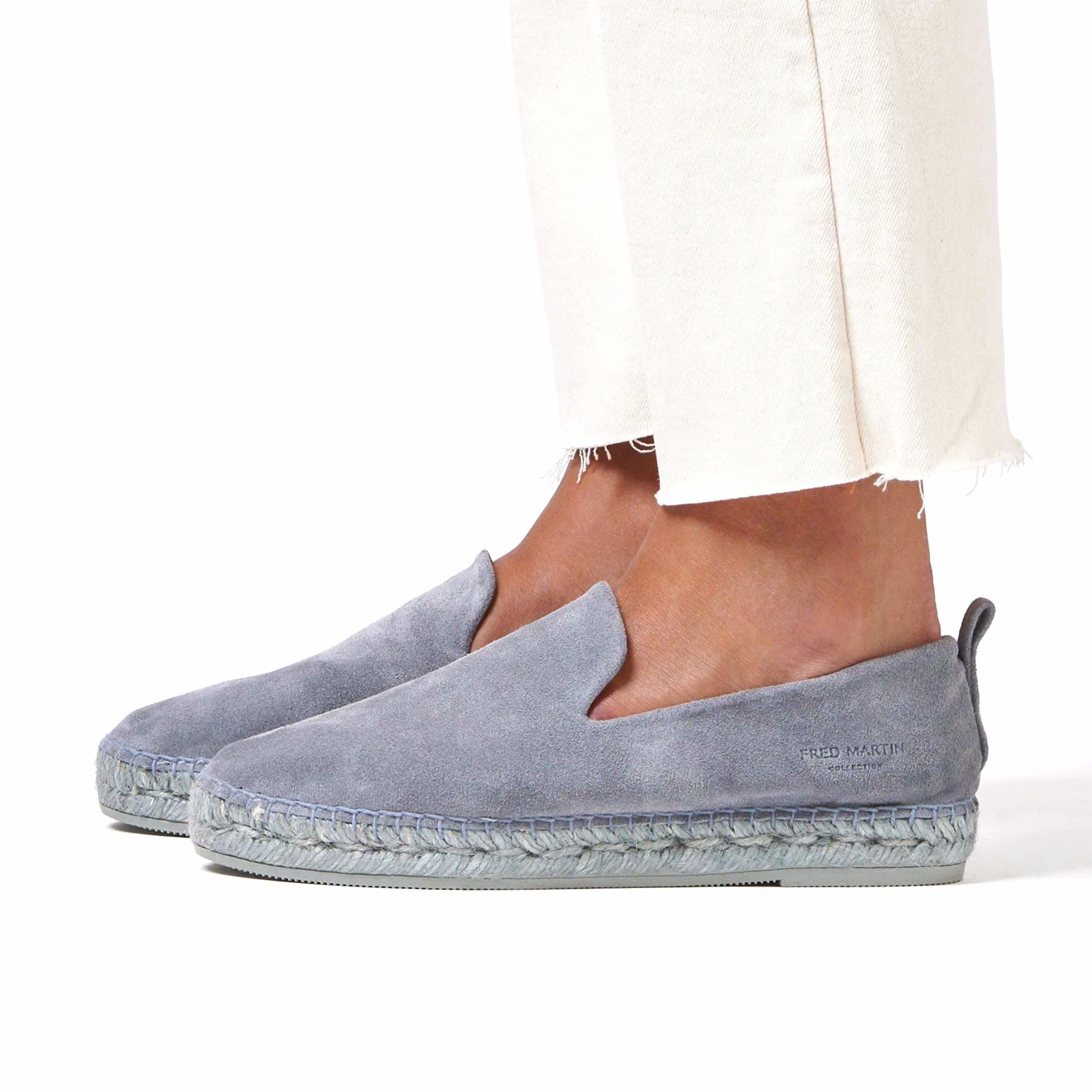 Fred Martin Collection, damskie espadryle z zamszu i juty