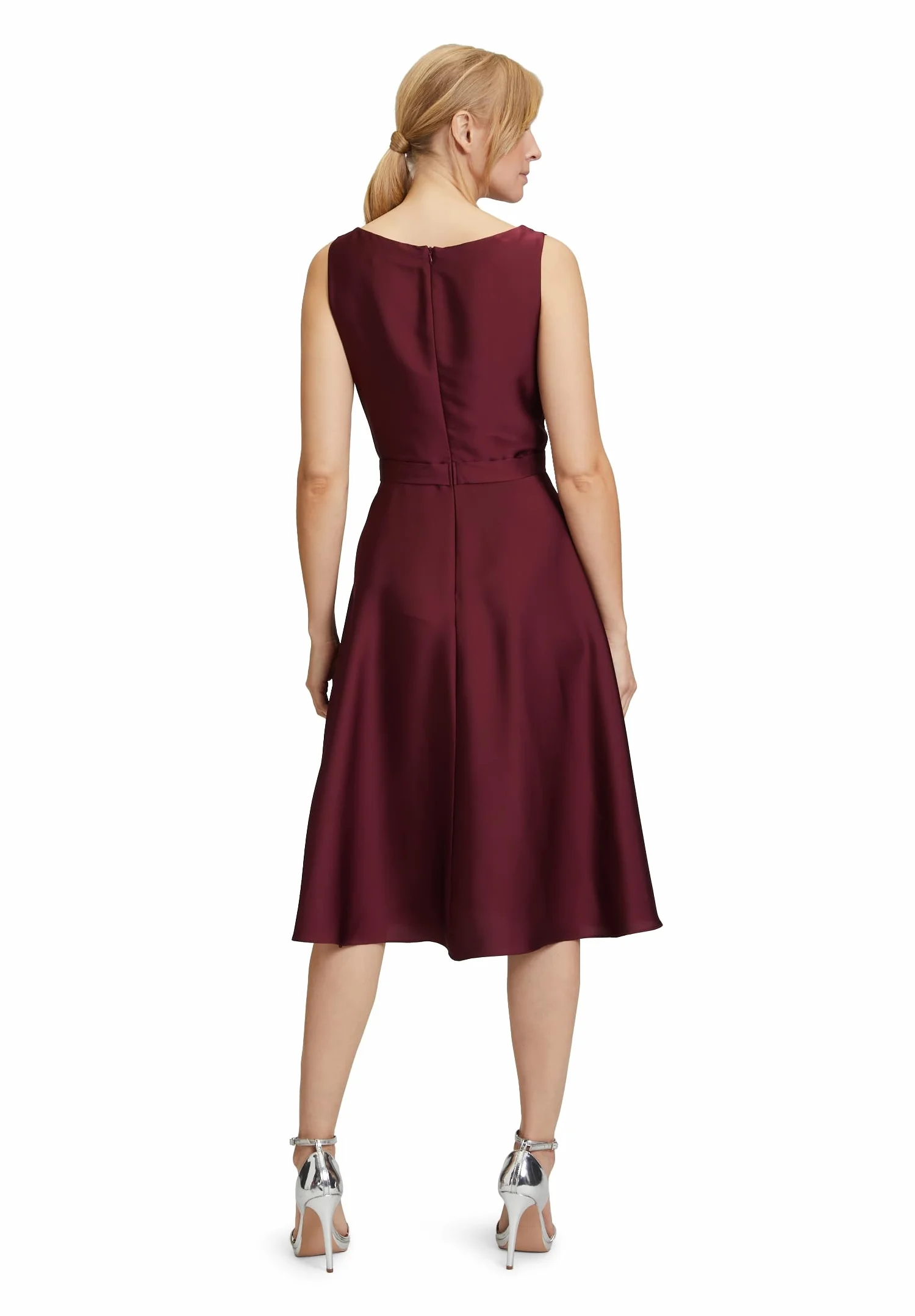 Vera Mont Sukienka damska, sukienka koktajlowa, Deep Wine, 46