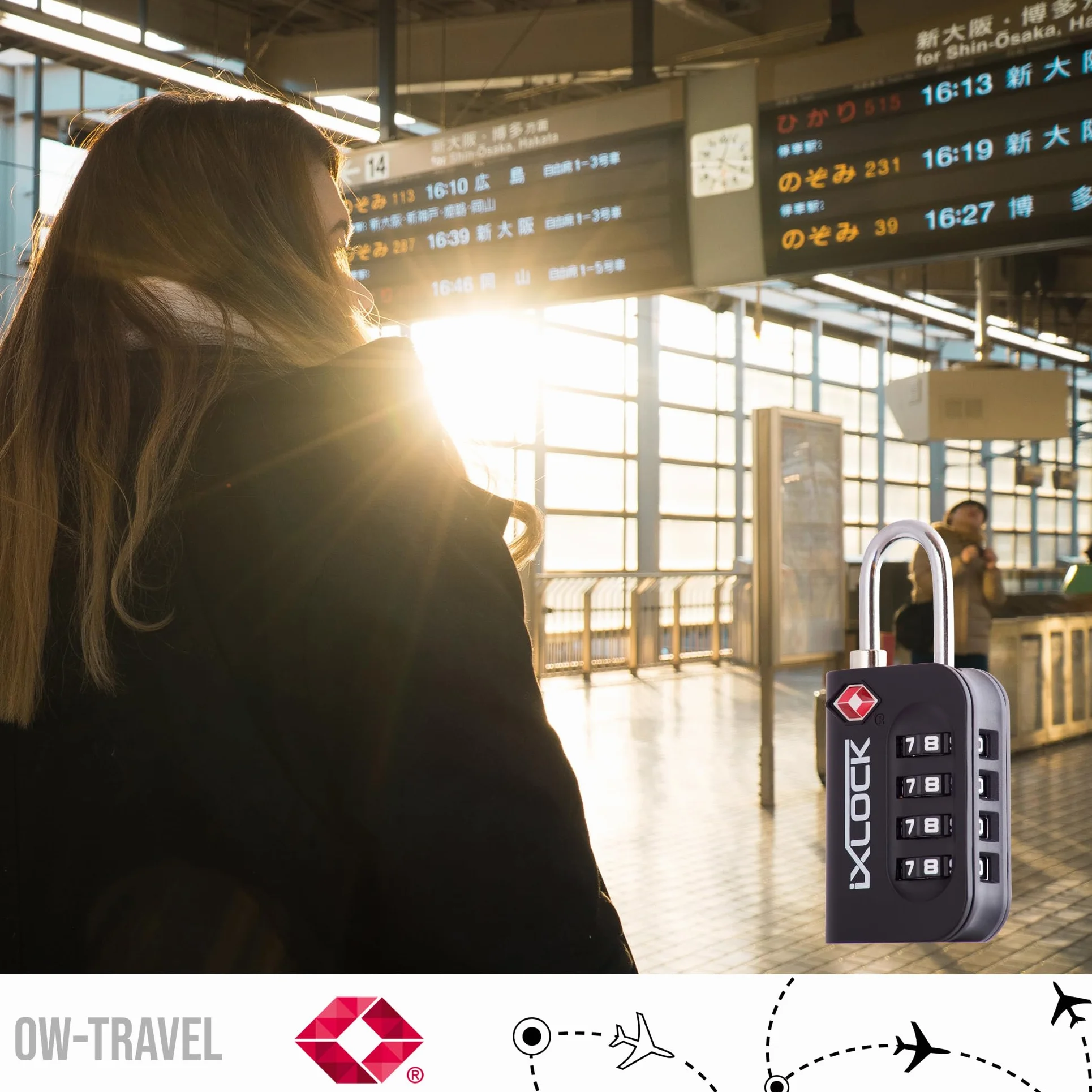 iXLOCK TSA Kłódki z szyfrem (Zestaw 1 Czarnych) 4 Cyfrowe Kłódki Walizkowe. Kłódka na szyfr na Plecak, Walizkę, Bagaż, Kłódki Szyfrowe Bagażowe, Szafek na Siłownię