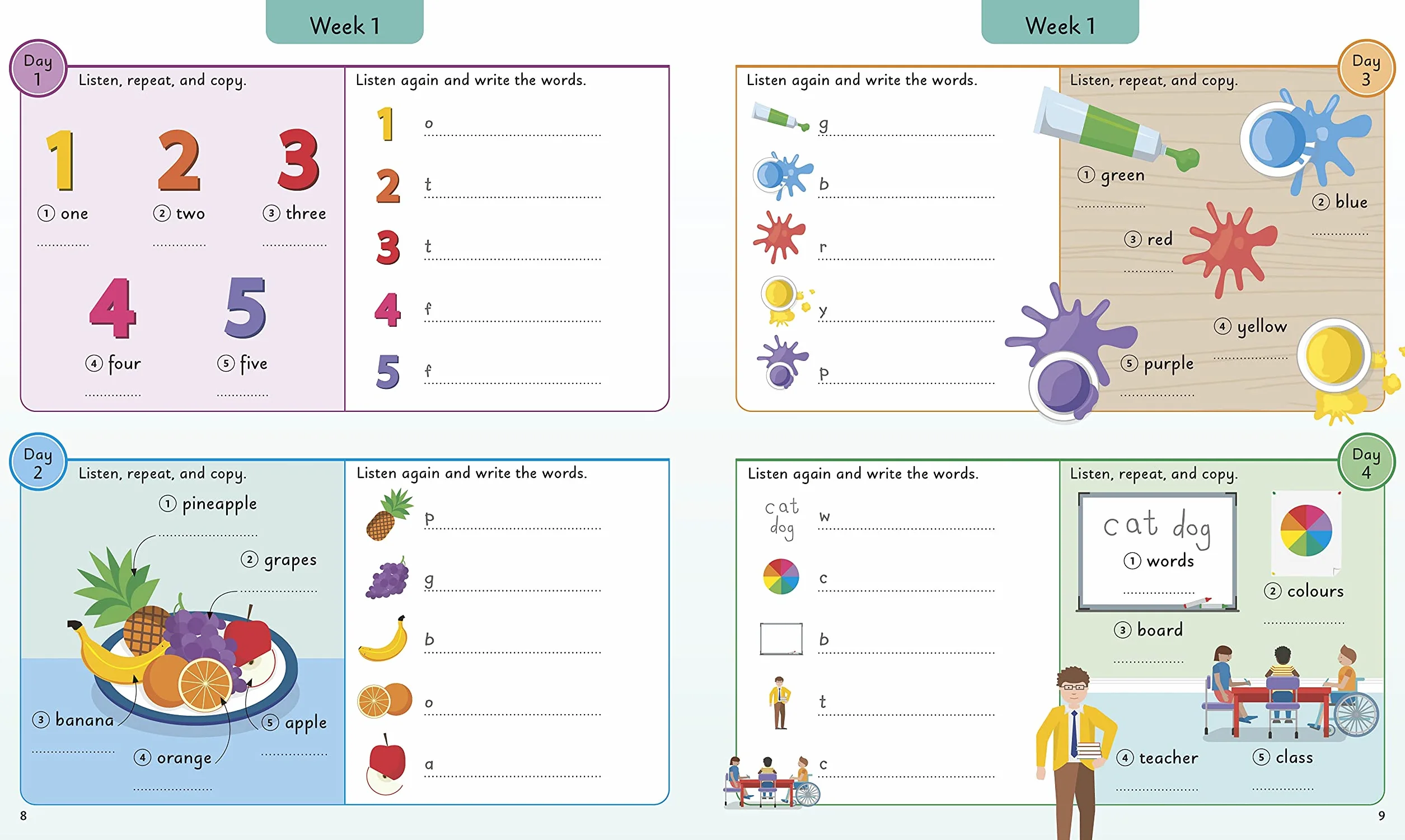 English for Everyone Junior 5 Words a Day: Learn and Practise 1,000 English Words