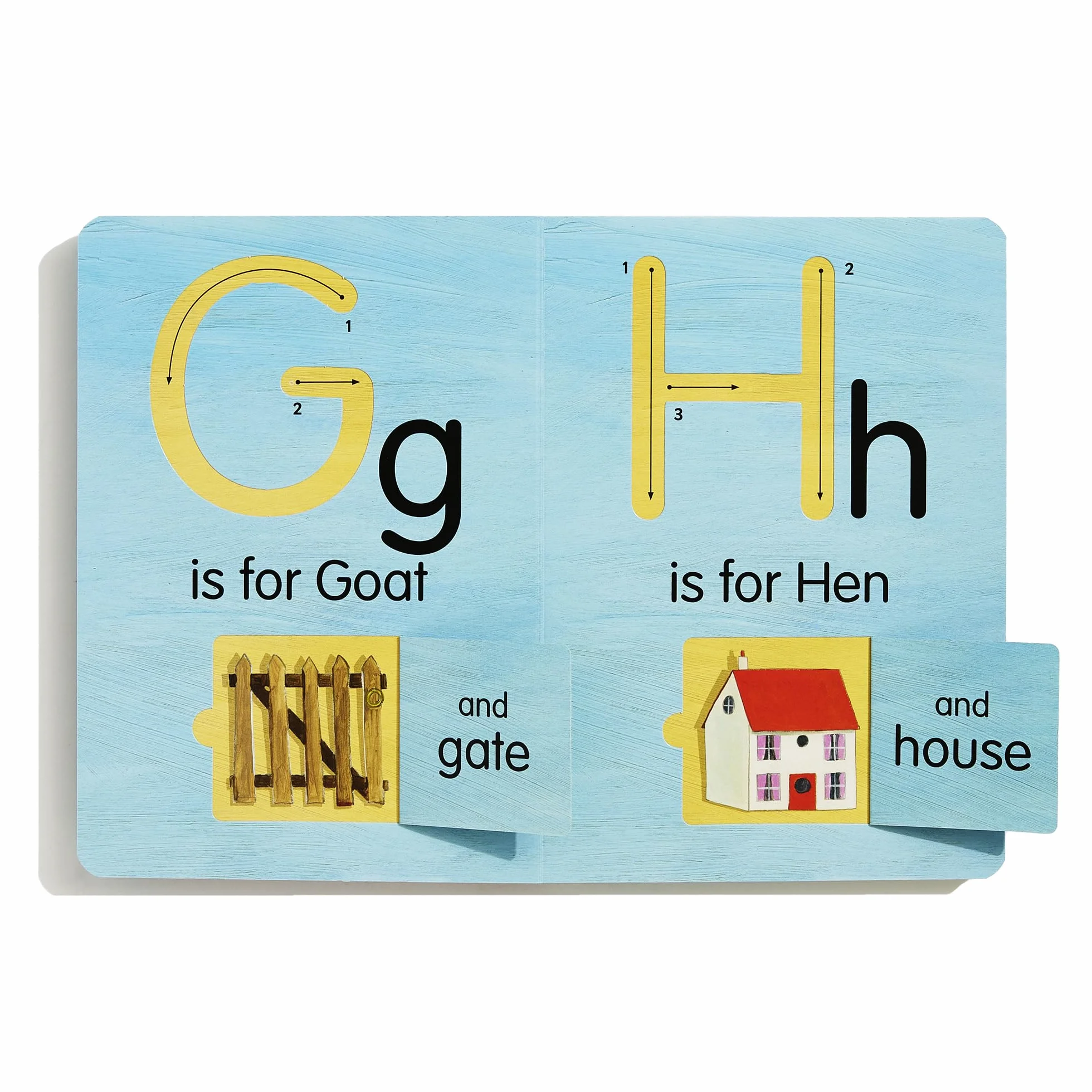 A is for Apple: An Interactive Alphabet with Tracks to Trace and Flaps to Flip!