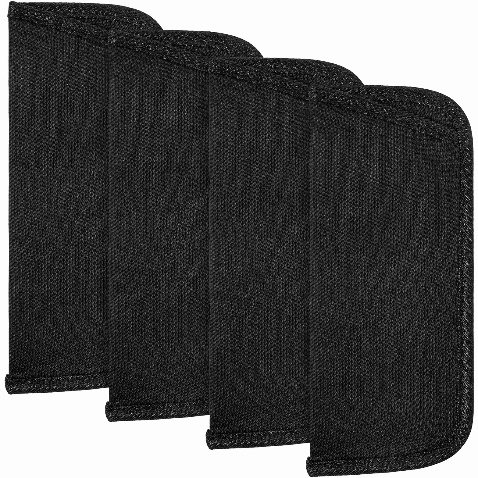 4 sztuki miękkiego etui na okulary, Slip In Eyeglasses Cases, etui na okulary przeciwsłoneczne, etui na okulary, czarny organizer na okulary, etui na okulary do czytania, materiałowy woreczek na