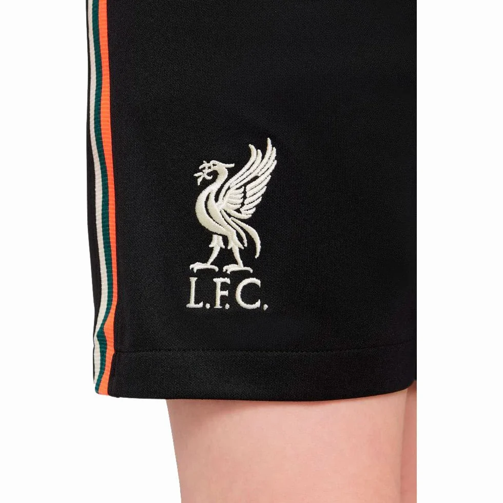 Nike Liverpool, krótkie spodenki dziecięce, uniseks, sezon 2021/22, sprzęt do zabawy, krótkie spodenki Away