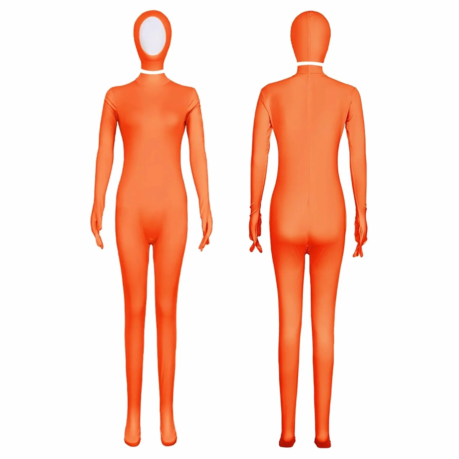 Niewidoczny kombinezon dla dorosłych, rozciągliwy trykot na Halloween, cosplay, ubrania, stroje, kostium na całe ciało, spandeks, otwarta twarz, body