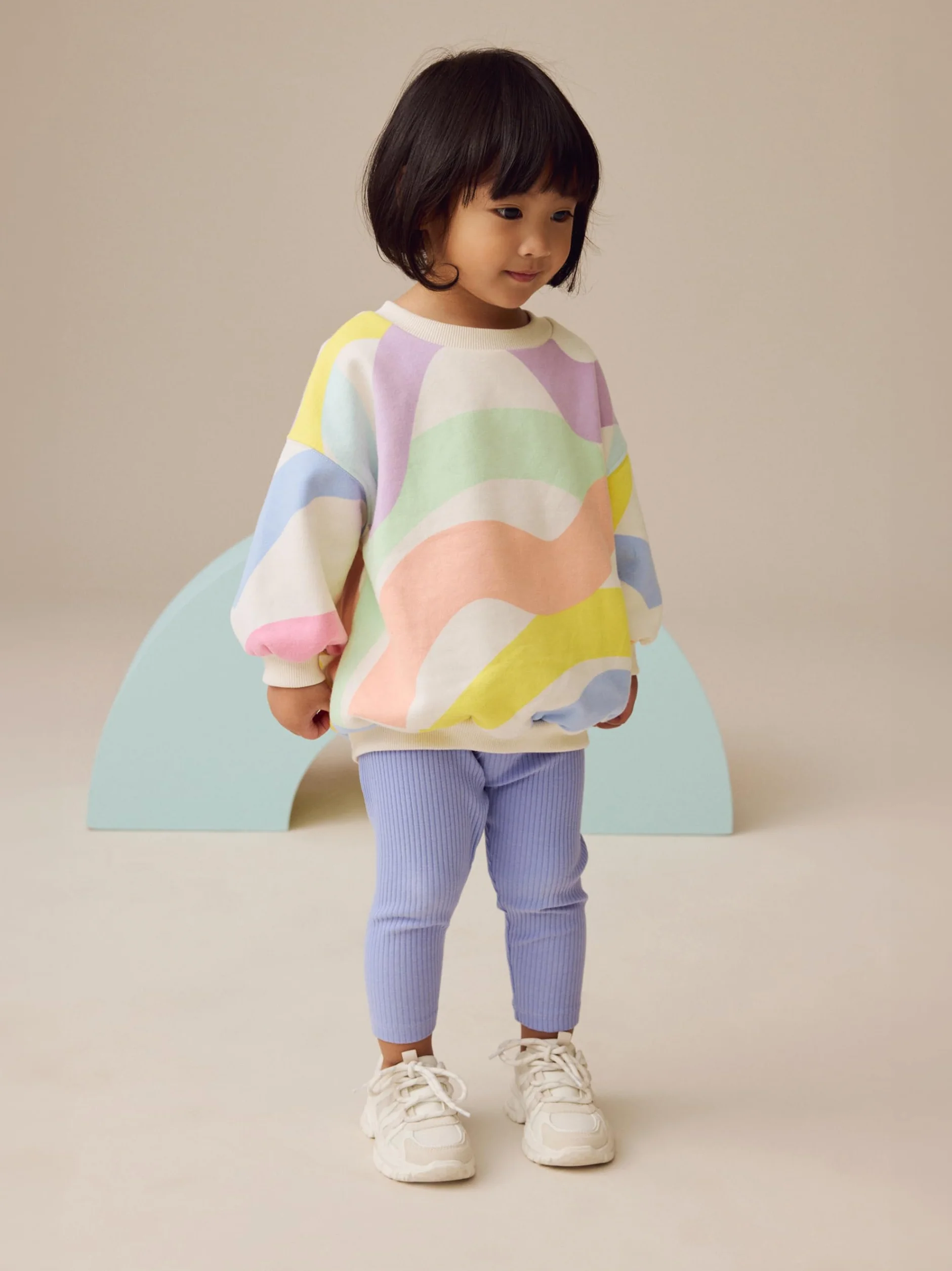 NEXT Młodsze dziewczynki Bluza i legginsy w komplecie