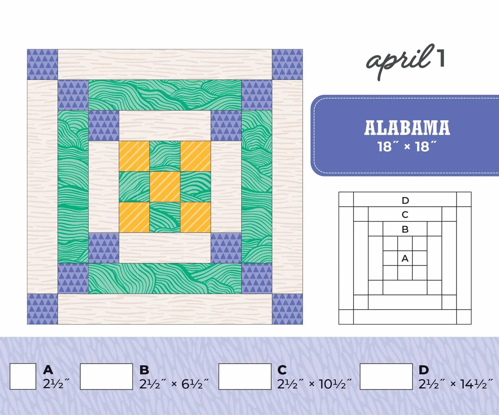 Quilter's New Perpetual Block-A-Day Calendar