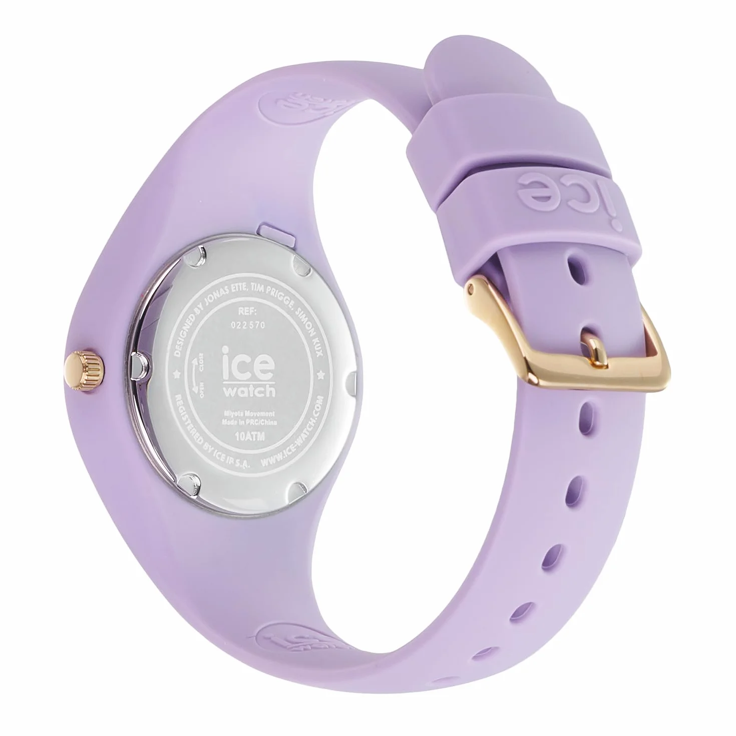 Ice-Watch ICE glitter Lilac cosmic - Fioletowy damski zegarek z plastikowym paskiem - 022570 (Mały -)