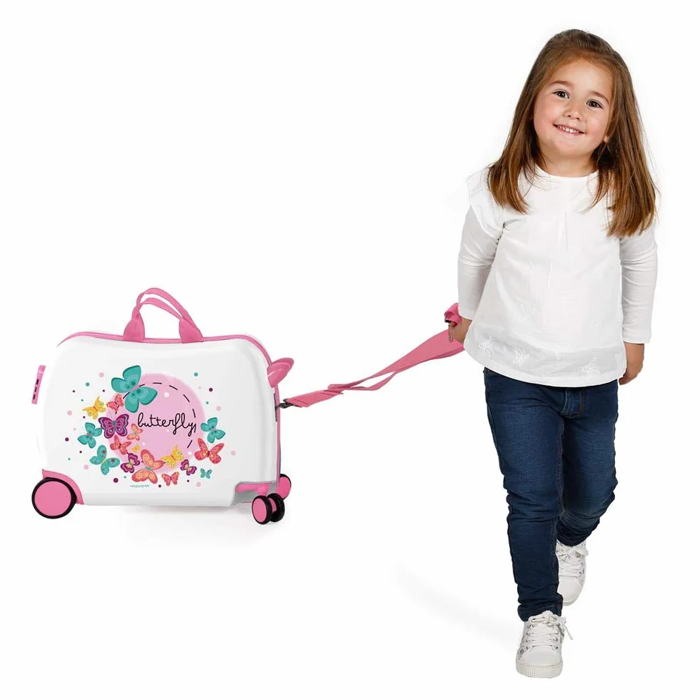 MOVOM Happy Time Bagaż dziecięcy 55 cm 32 wielokolorowy (Multicolor), Butterfly, 50 cm, Siedzenie 360