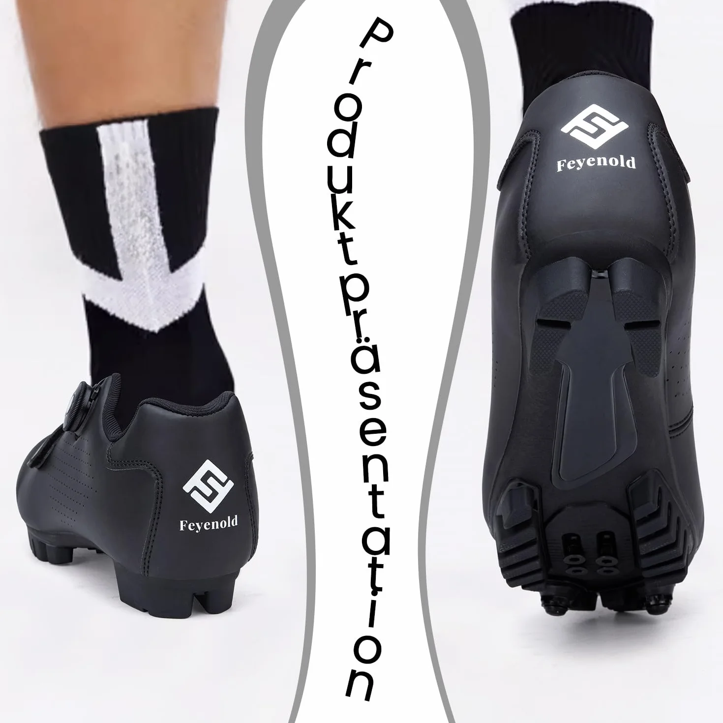 Feyenold Buty rowerowe, męskie, do jazdy na rowerze górskim, damskie, MTB, kompatybilne z SPD Cleats