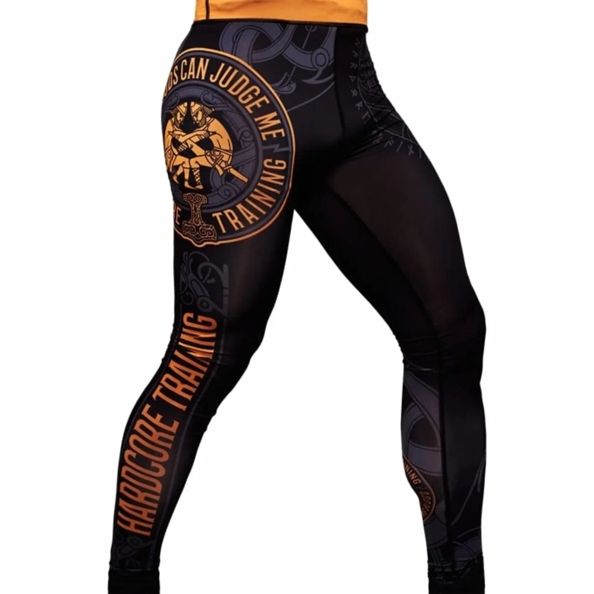 Hardcore Training Men's Compression Pants Spodnie Kompresyjne Leginsy Mężczyźni Bokx Running Muay Thai MMA No Gi BJJ Grappling