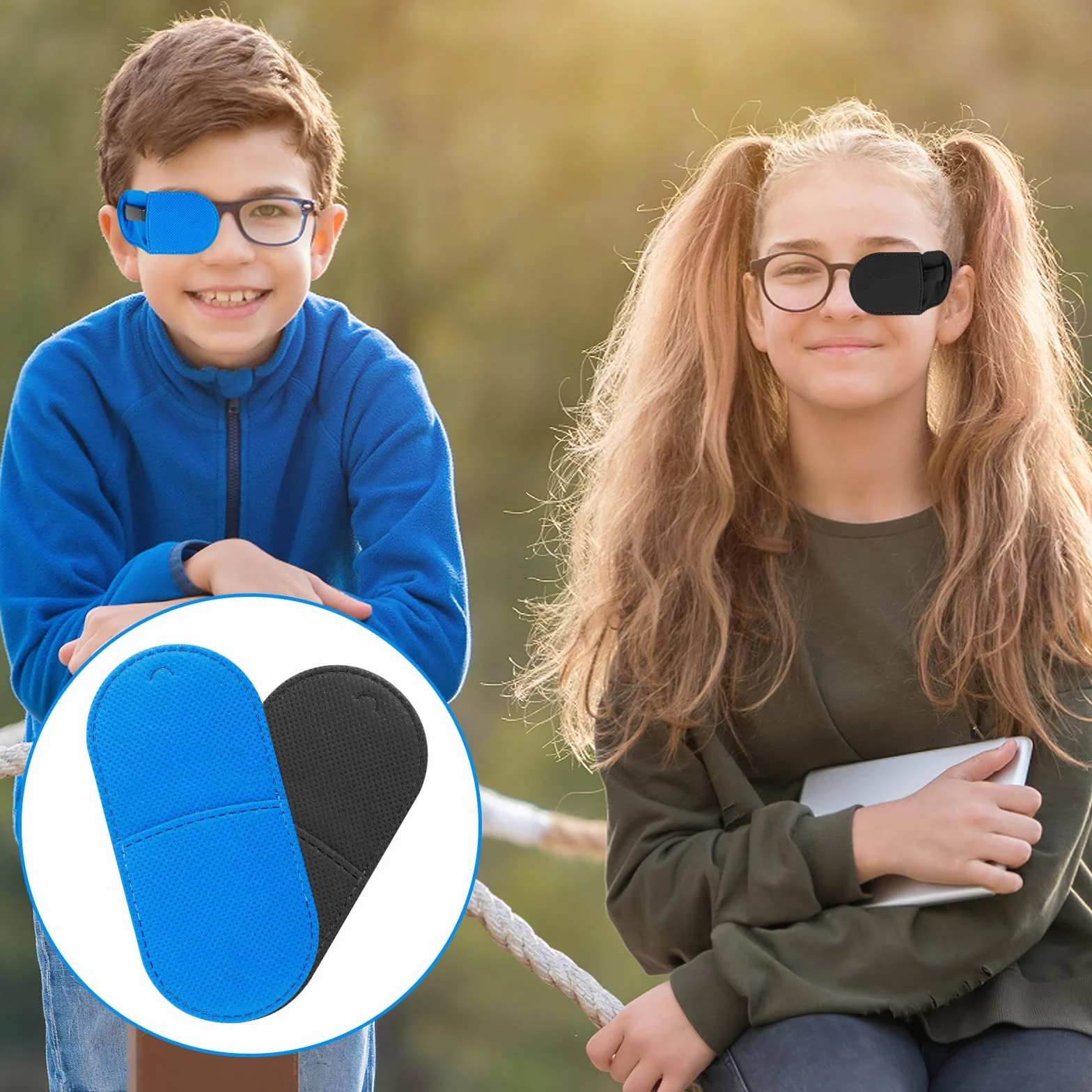 12 naszywek na oczy do okularów, wielokrotnego użytku, włóknina, opaska na oczy, medyczna dla dorosłych, dzieci, lewe prawe oko, opaska na okulary, lewe niedowidzenie, zez, dla lewych i prawych oczu