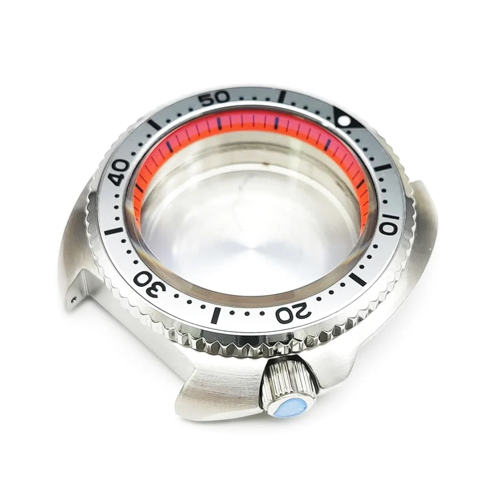 43,5mm Poduszka Koperta Zegarka Kit, 4.2 Korona Pasuje dla NH35 NH36 Mechanizm, Zamiennik Zegarek Modyfikacja Części dla Seiko Prospex Turtle