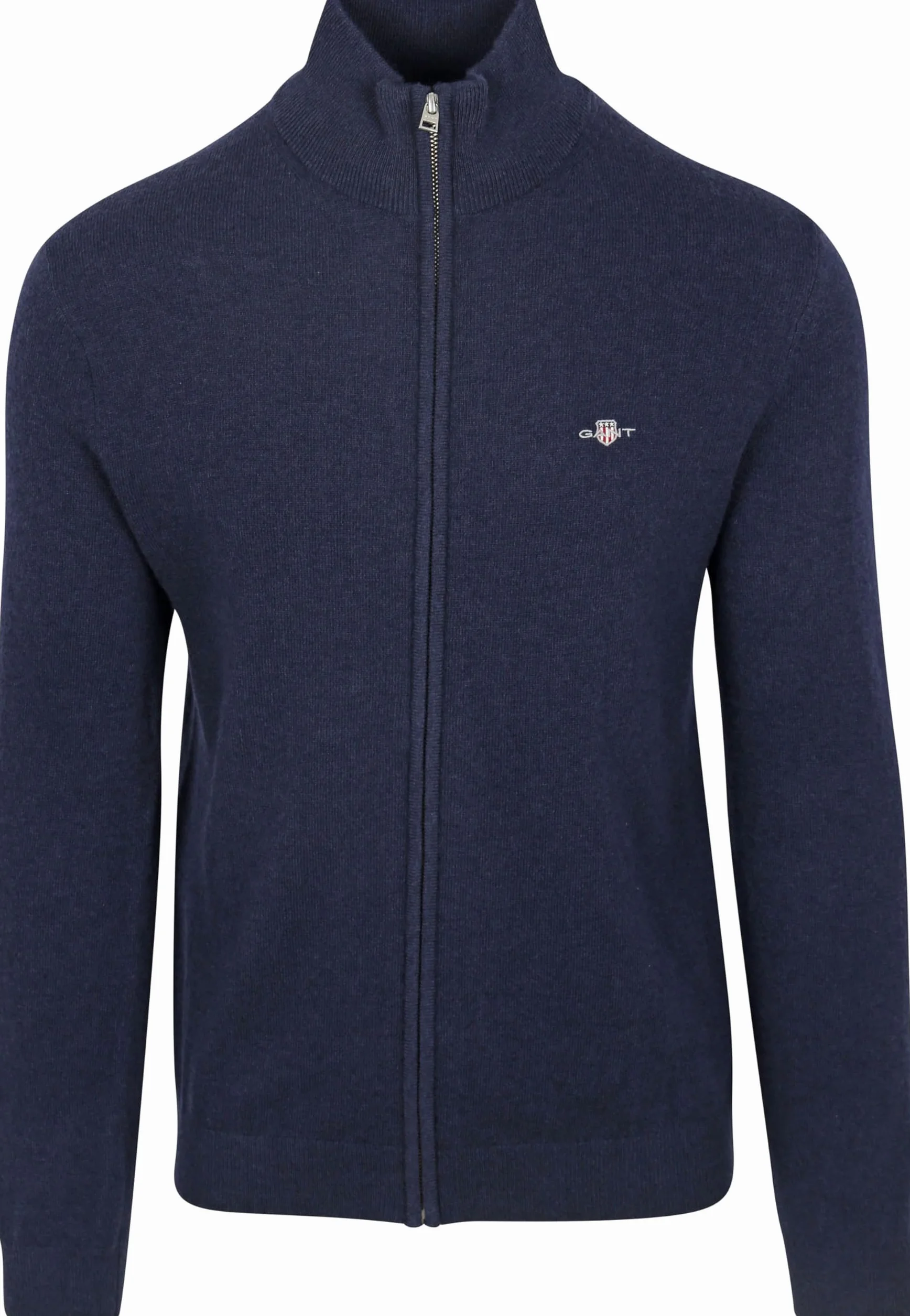 EXTRAFINE LAMBSWOOL Zip CARDIGAN, morski, M