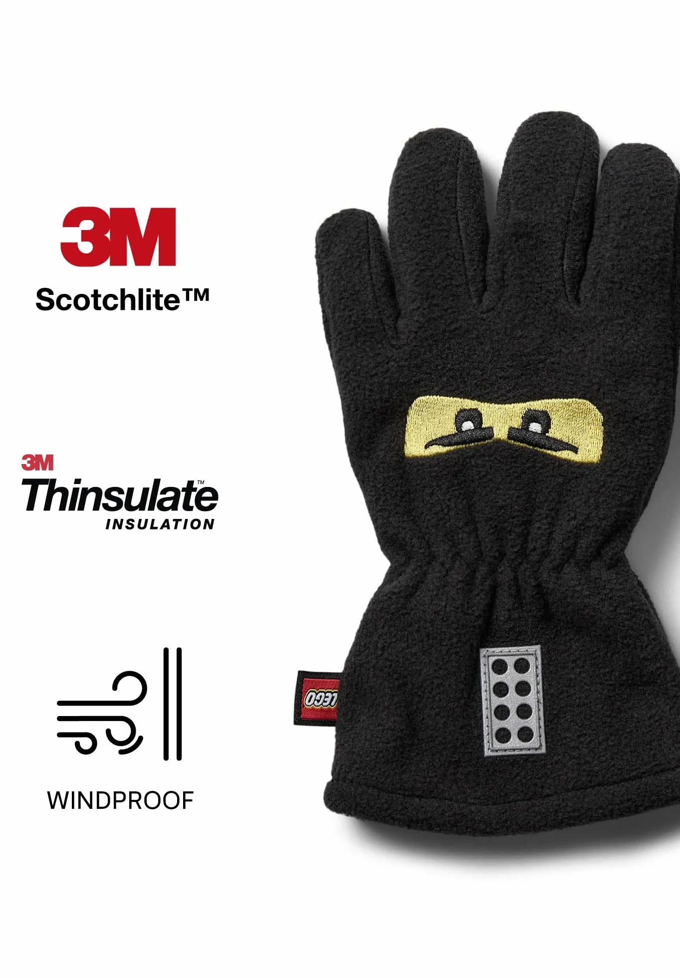 LEGO Rękawiczki polarowe Uniseks Lego Wear Ninjago Fleece Handschuhe Unisex Atmungsaktiv