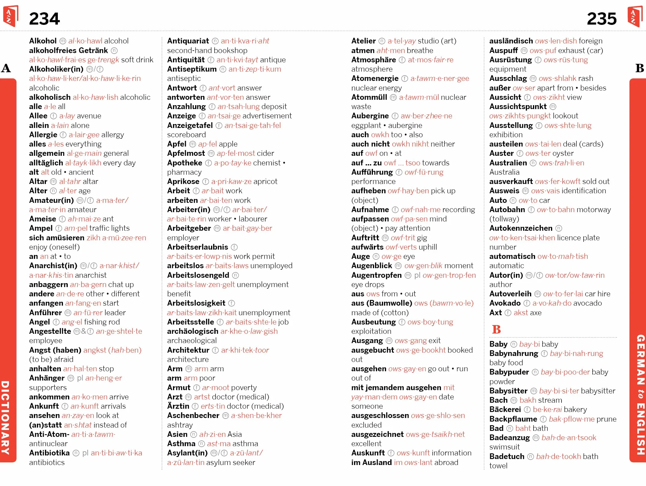 German Phrasebook & Dictionary 8ed- Anglais