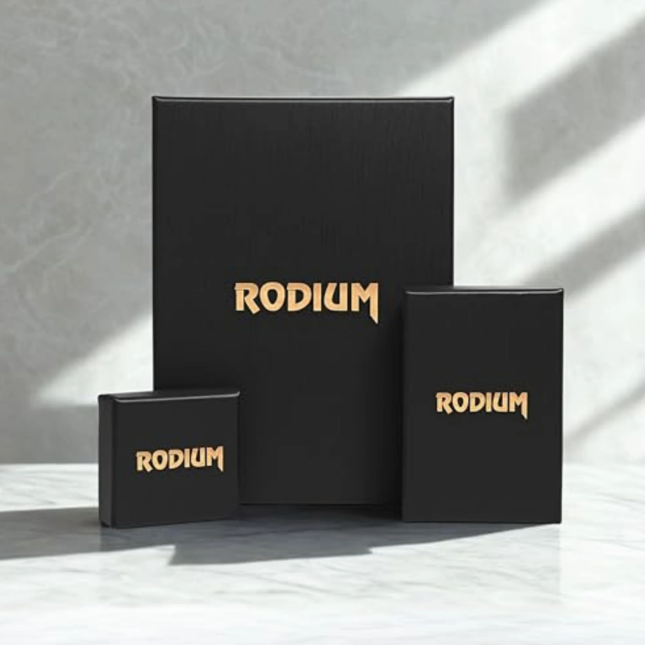 RODIUM - Złote zawieszki, litera J z cyrkoniami, złoto 14 karatów/próba 585, zawieszki do naszyjnika lub bransoletki łańcuszkowej, idealna złota biżuteria dla kobiet