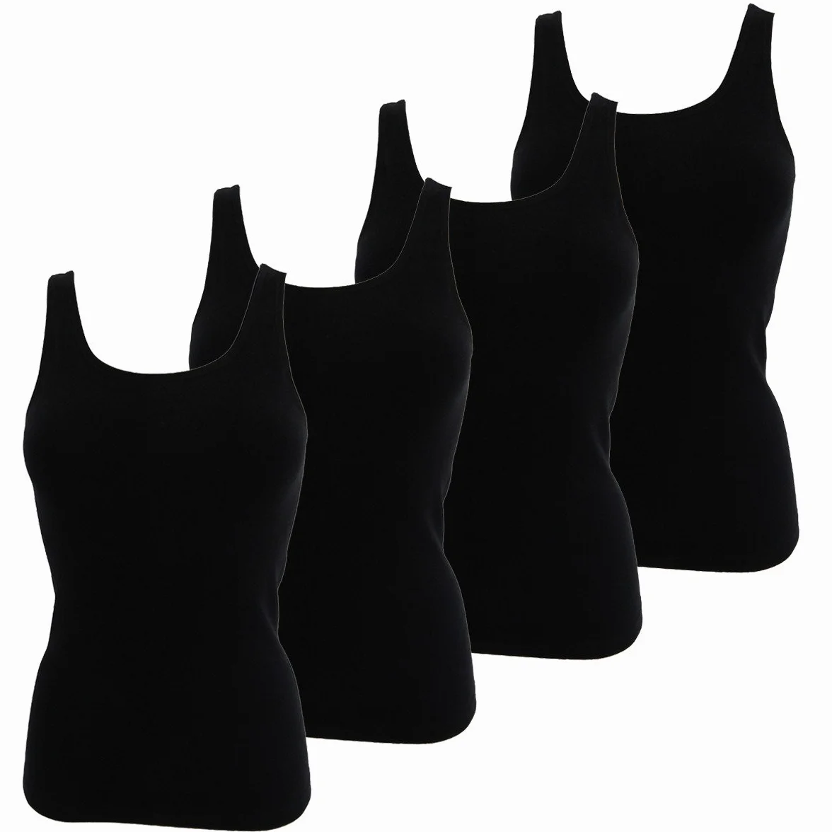 HERMKO Kamizelka damska 1310 sztuk w 100% z bawełny organicznej, tank top dla kobiet, wyprodukowano w UE
