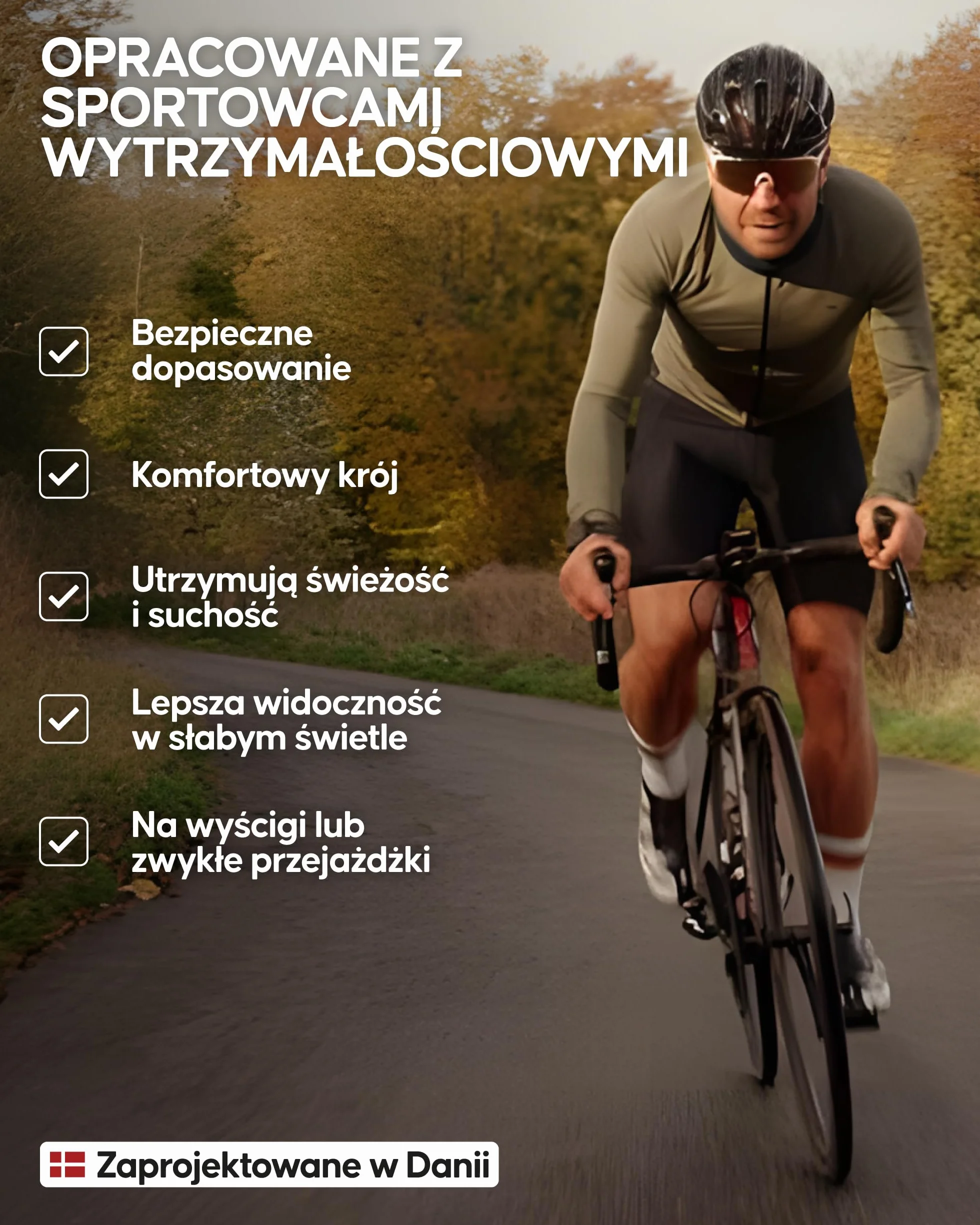 DANISH ENDURANCE Męskie Spodenki Rowerowe, z Wkładką 3D Pro, Męskie Szorty Rowerowe, Szybkoschnące, do Jazdy Długodystansowej