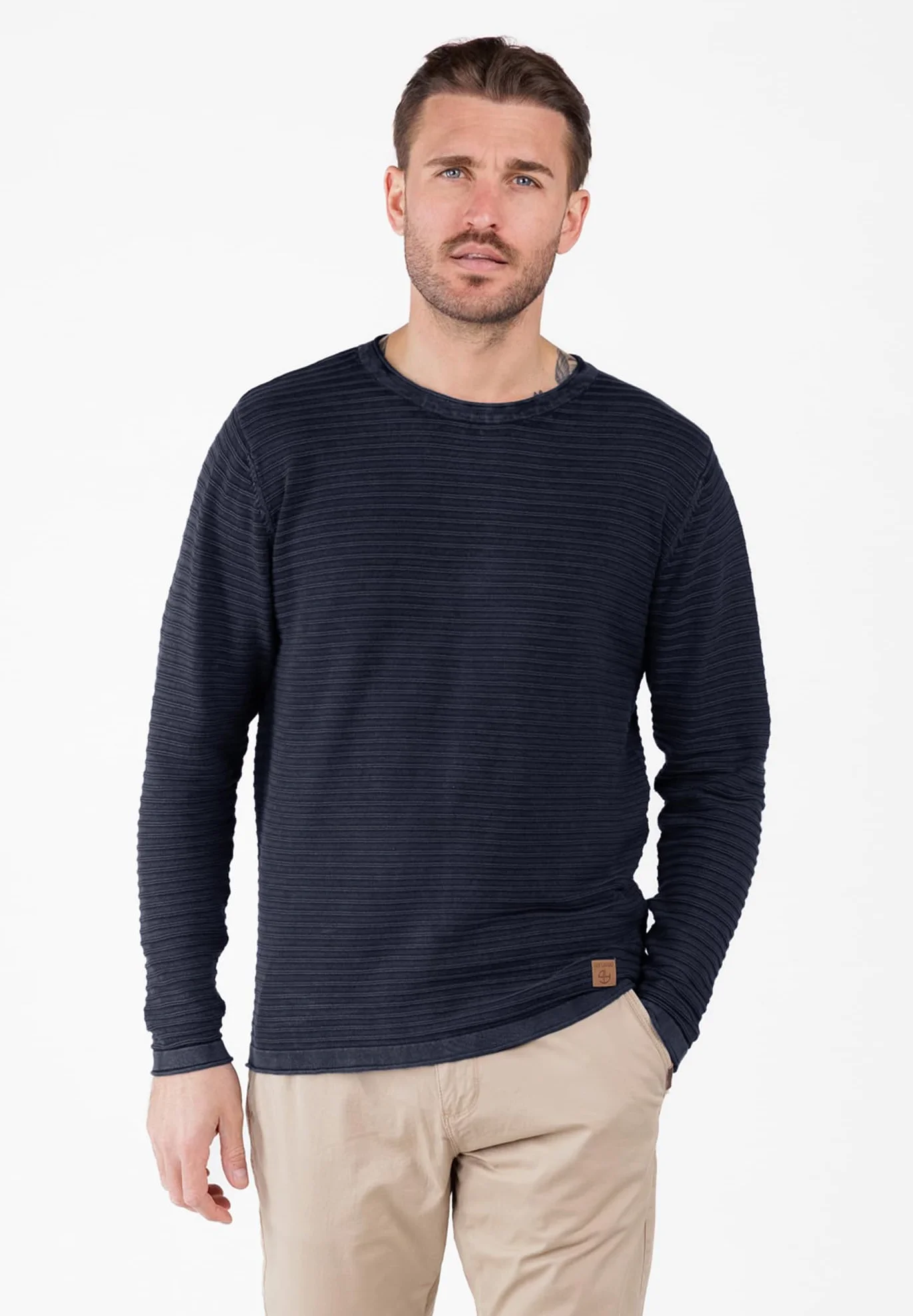 KEY LARGO Klmanuel okrągły sweter męski, granatowy (1200), XXL