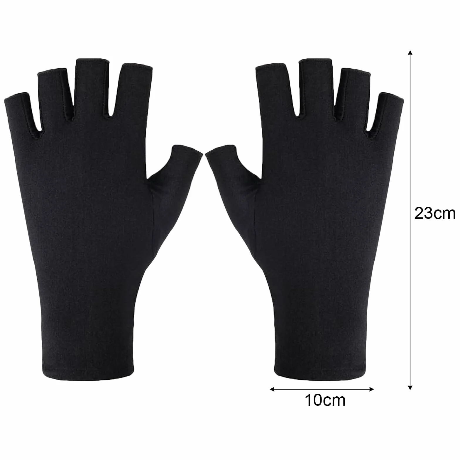 1 para rękawiczek UV na paznokcie, rękawiczki do manicure, bez palców dla kobiet, 23 x 10 cm, profesjonalne rękawiczki do manicure