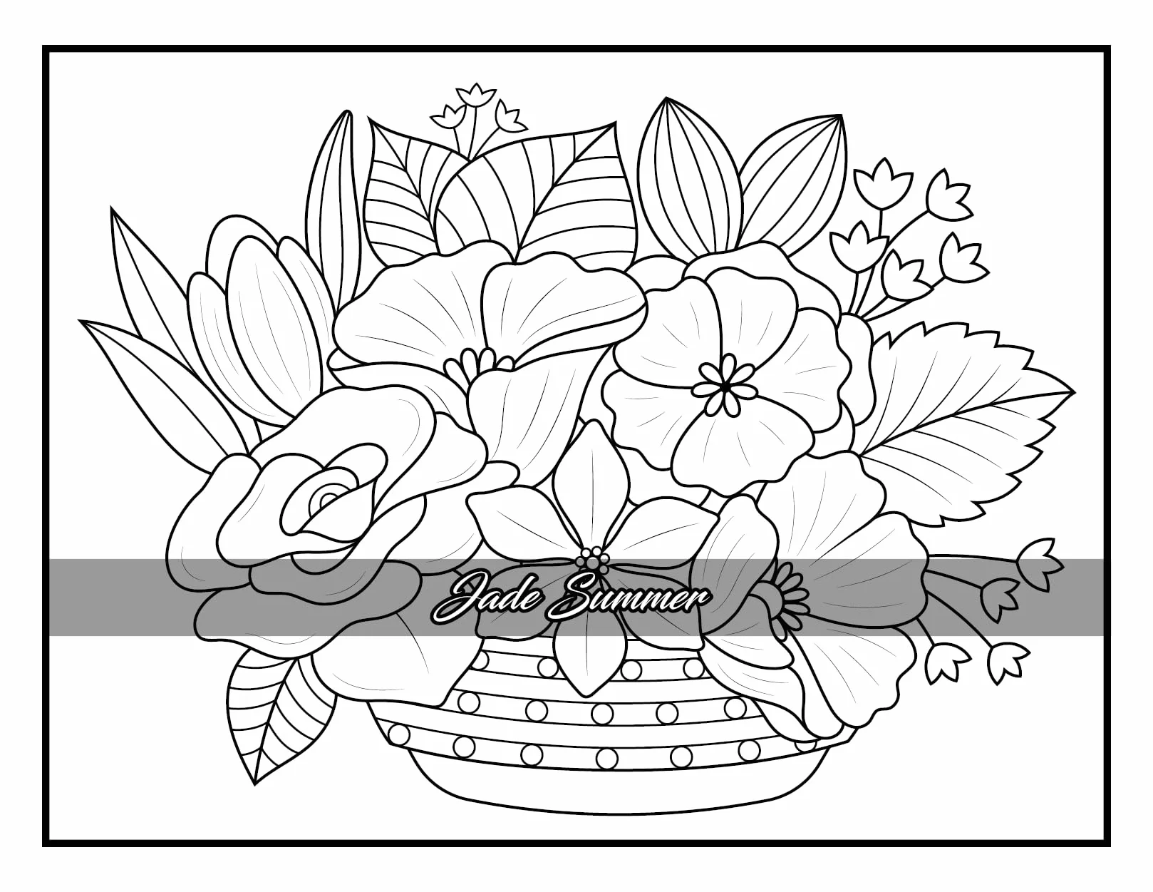 100 Flowers: Adult Coloring Book with Bouquets, Wreaths, Swirls, Patterns, Decorations