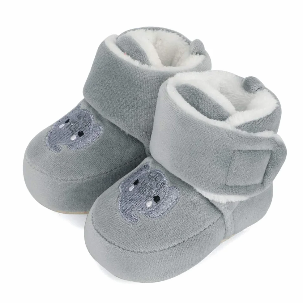 Matt Keely Baby Boys Girls Cartoon Antypoślizgowa miękka podeszwa Grube pantofle Buty do łóżeczka dziecięcego dla malucha gąsienicowego buty zimowe z pluszową podszewką