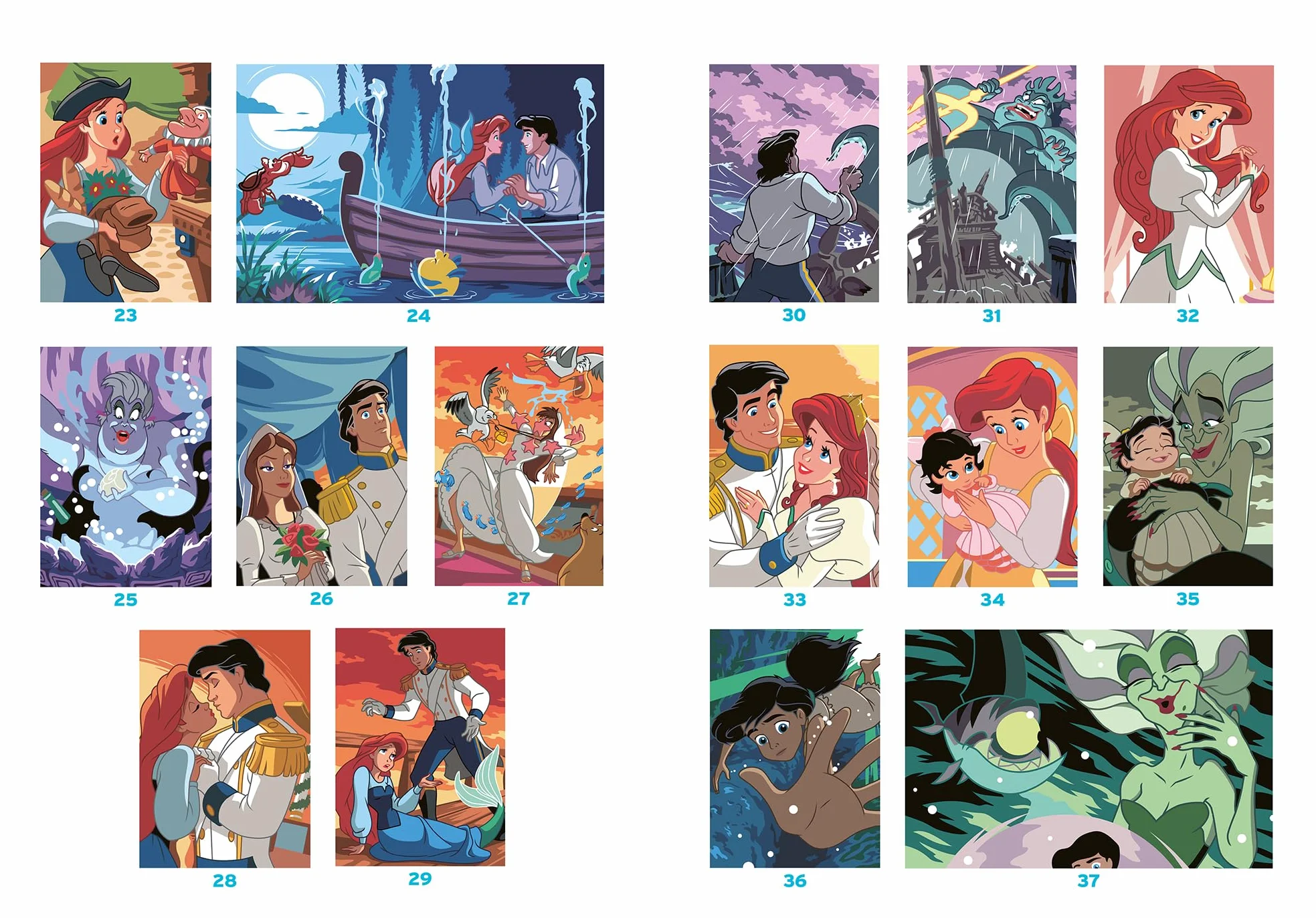 Coloriages Mystères Disney - Spécial film : La Petite Sirène: 50 coloriages mystères inédits