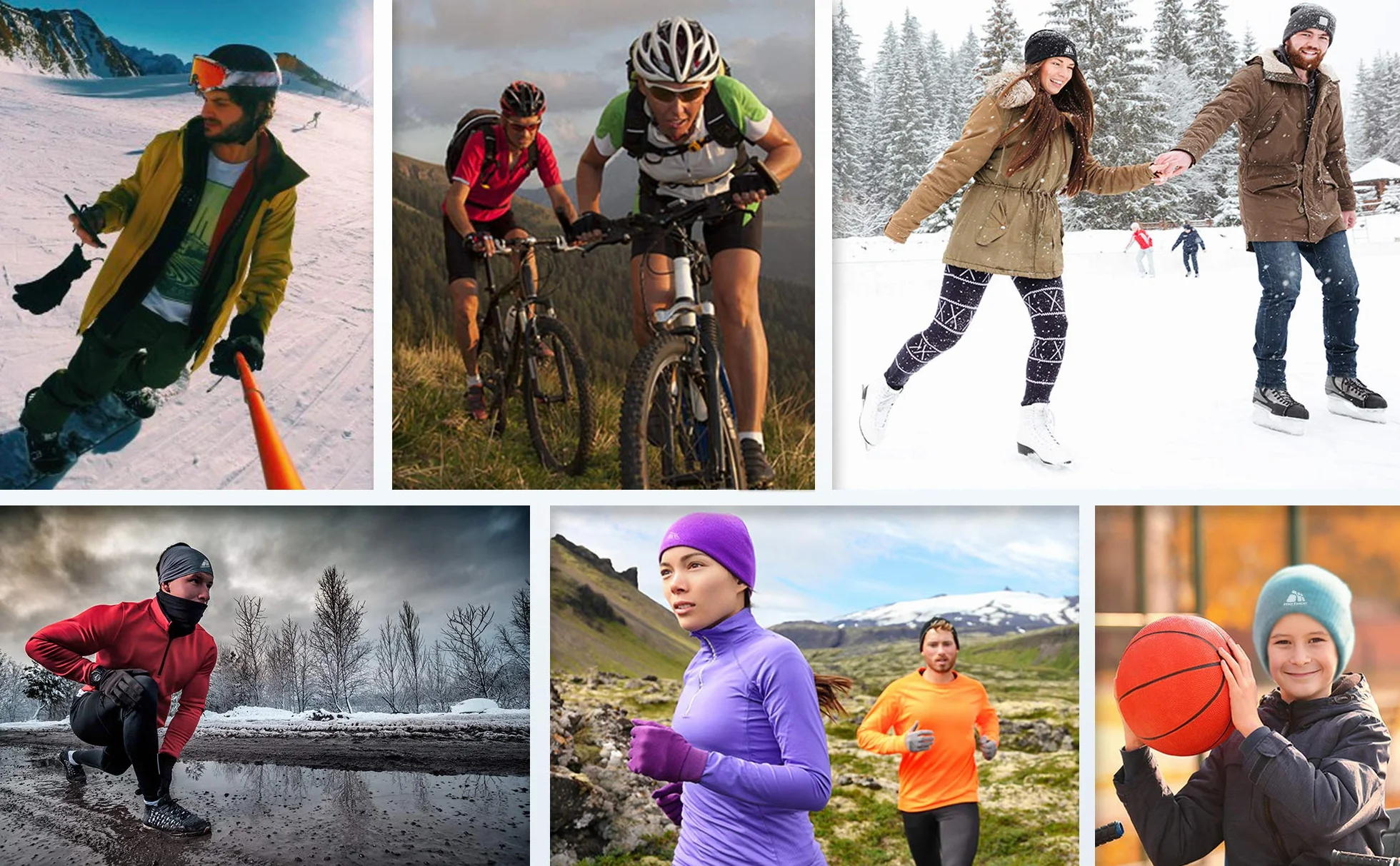 Czapka Akcesoria do biegania Sportowe nakrycie głowy damskie męskie Kolarska czapeczka Lekka pod kask narciarski Snowboard Jogging Uniwersalny