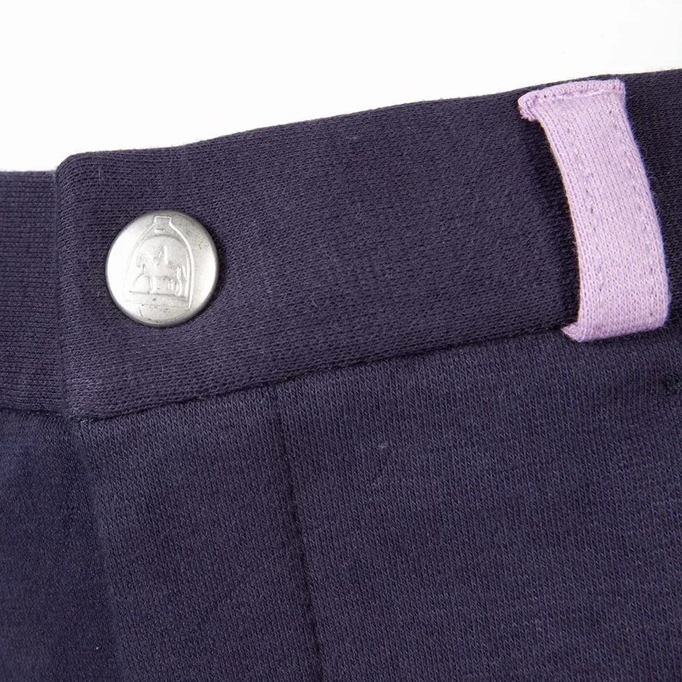 PFIFF Bryczesy dziecięce Elisa, wkładka z materiału, modny dwukolorowy wygląd, super miękkie, 134, Blau (Blue/Purple)