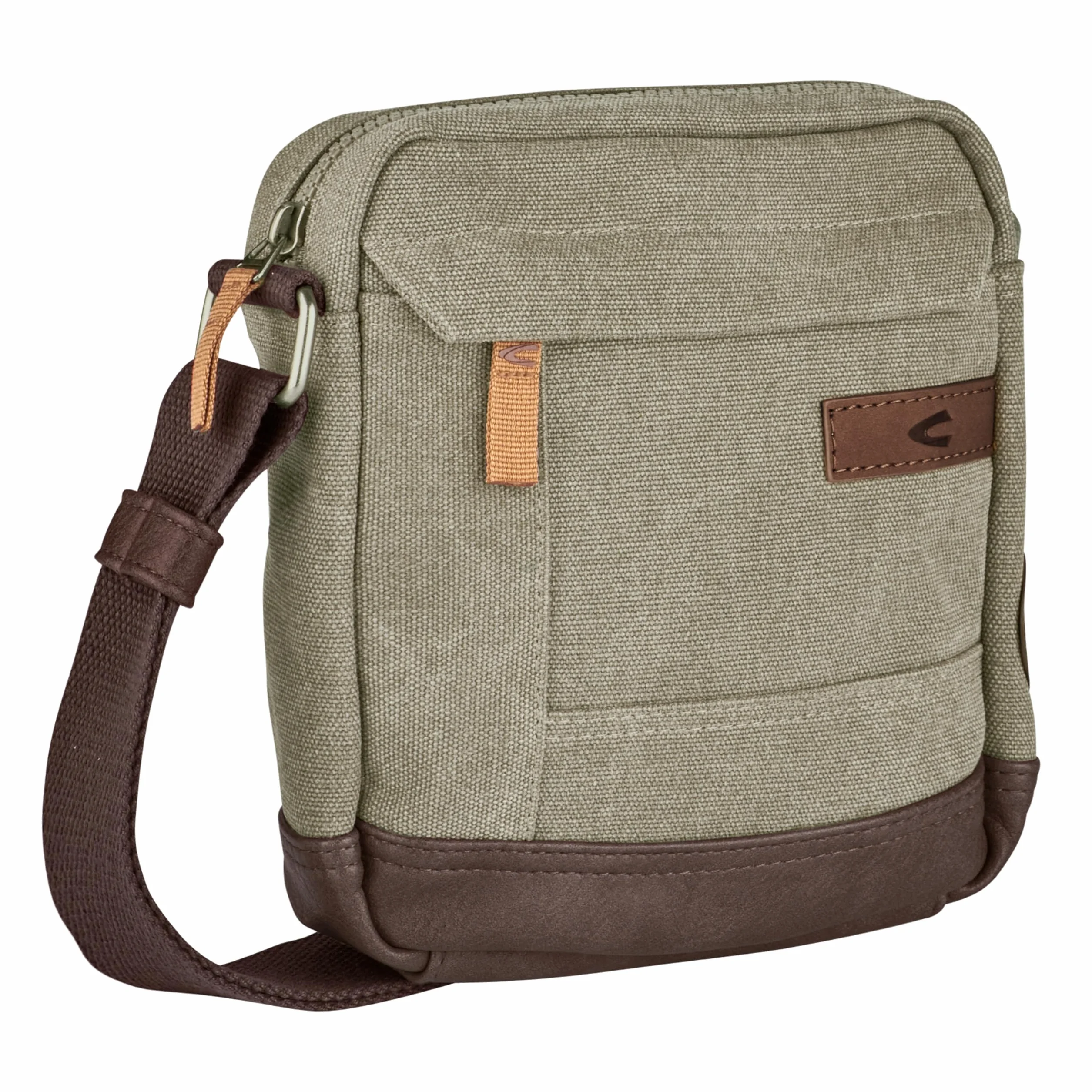 camel active Air męska torba na ramię Crossbody Bag mała, zielony, S, 004072