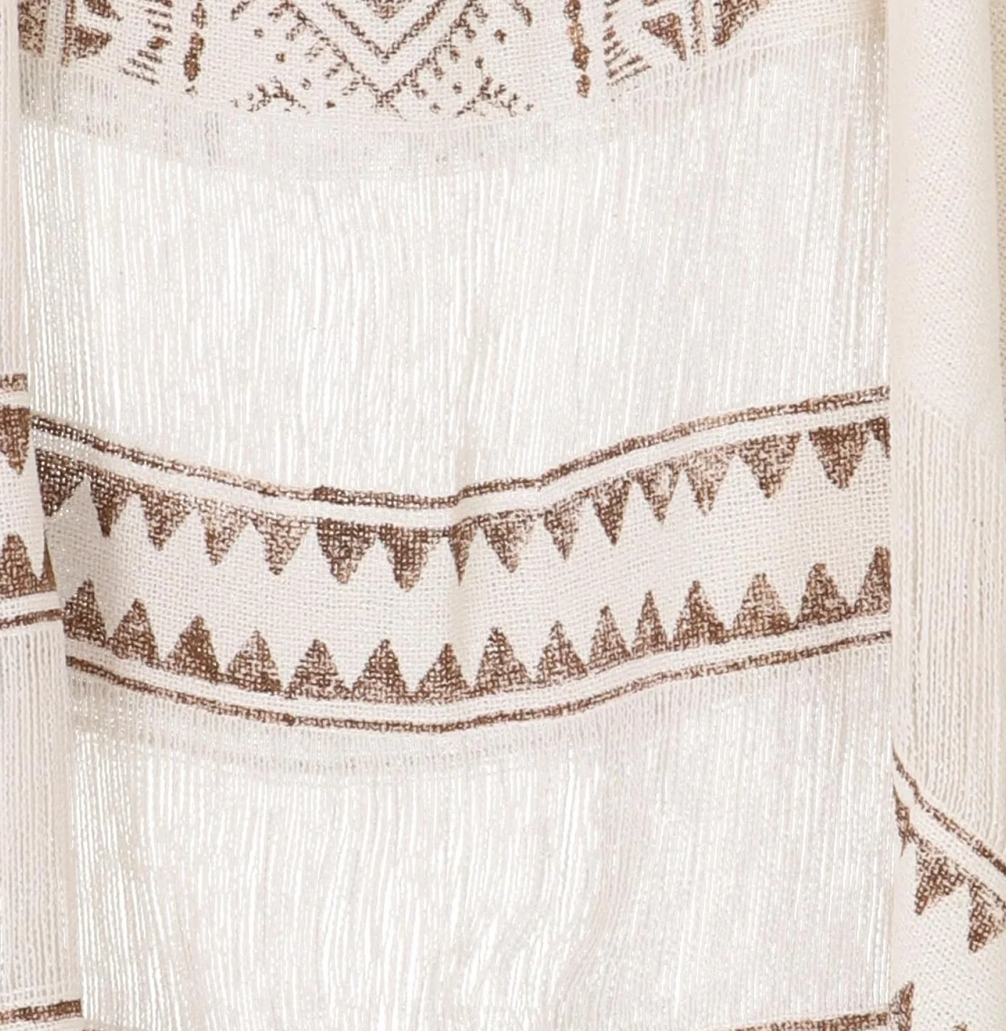 GURU SHOP Boho Ponczo, lekkie ponczo oversize boho - białe, damskie