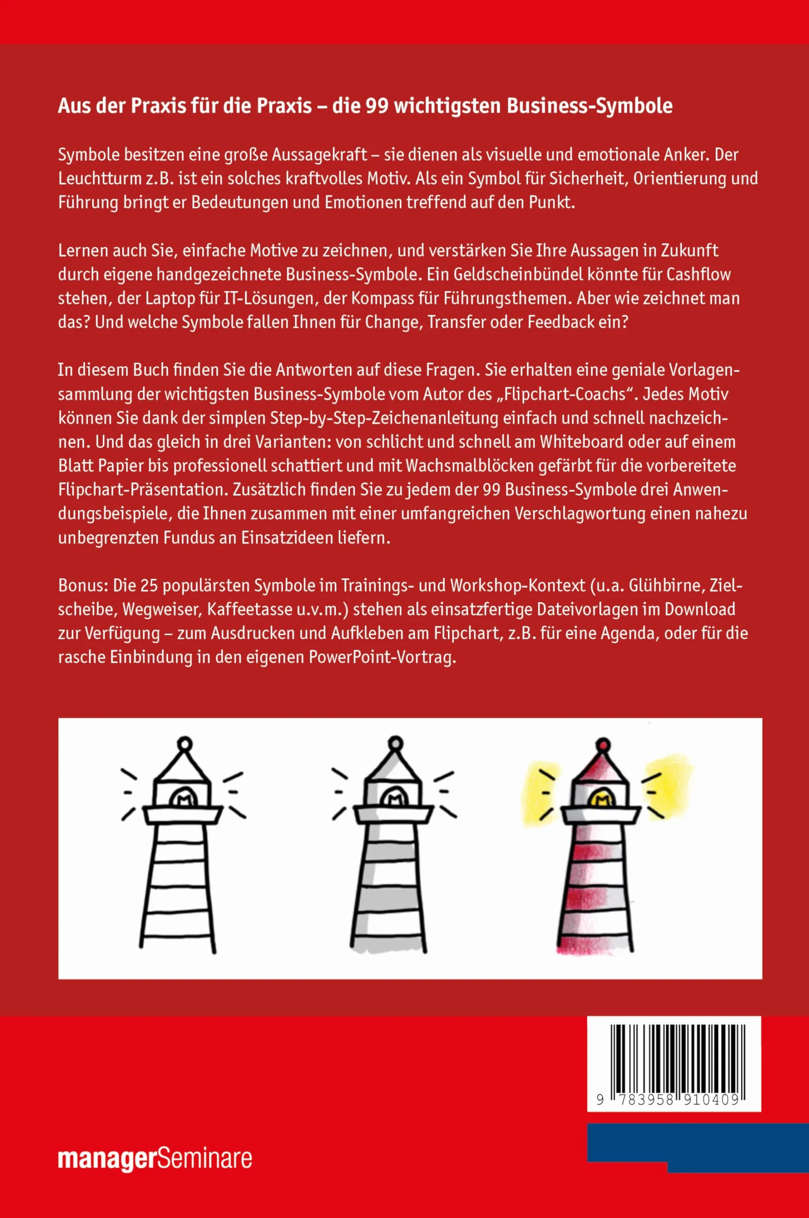 Business-Symbole einfach zeichnen lernen: Die wichtigsten Motive für Flipchart und Whiteboard. Mit Schritt-für-Schritt-Zeichenanleitung