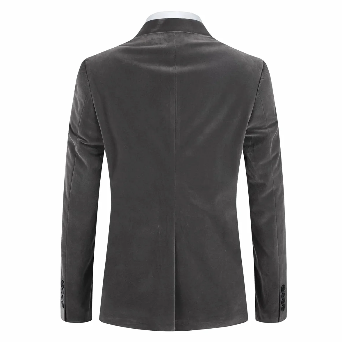 Allthemen Garnitury męskie Blazer Slim Fit Velvet One Button Suit Smoking Kurtka