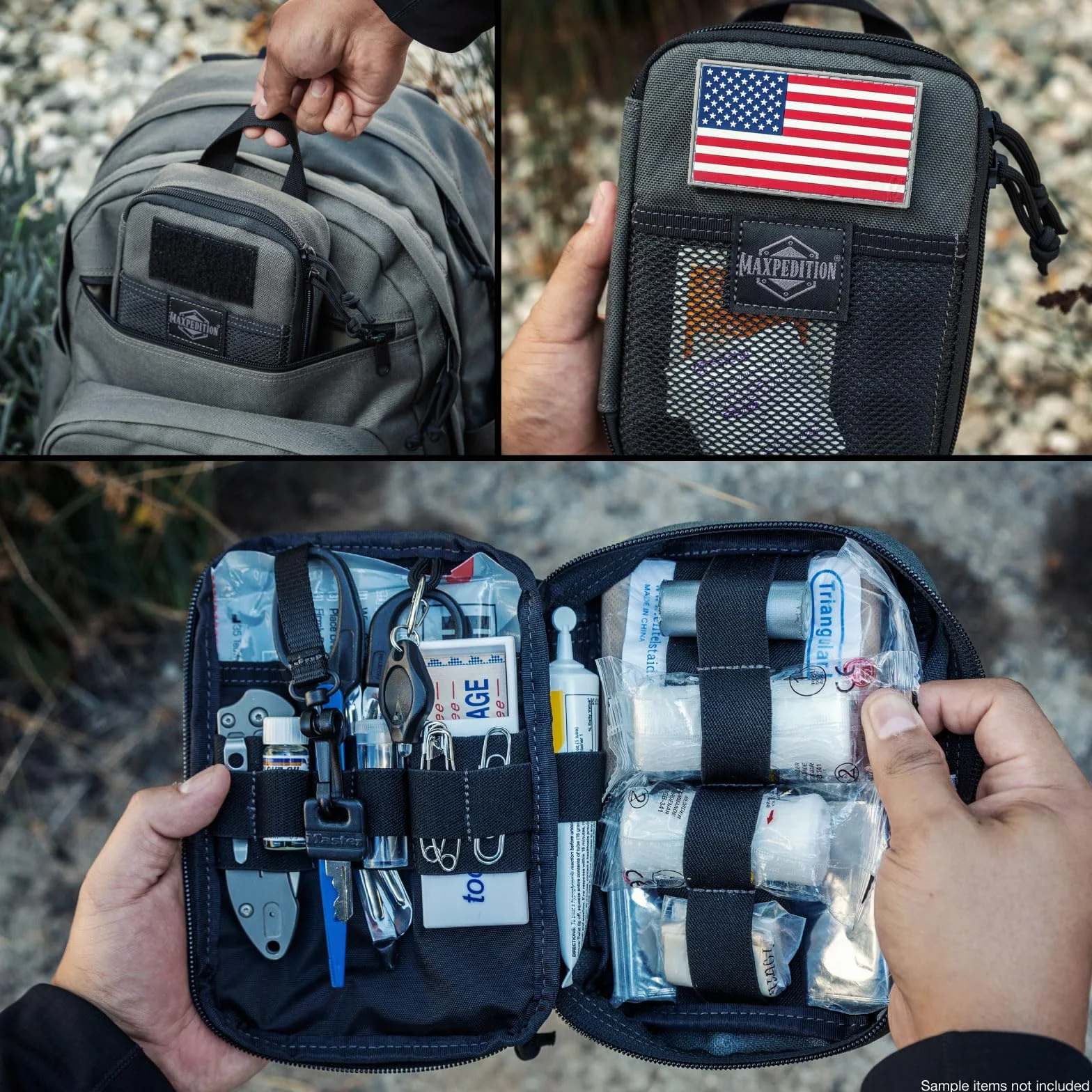 Maxpedition Fatty Pocket Organizer torba, kolor szary wilk, rozmiar uniwersalny